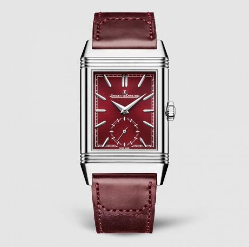 Jaeger-LeCoultre Reverso Tribute Segundero Pequeno Acero inoxidable Esfera roja 397846J Reloj