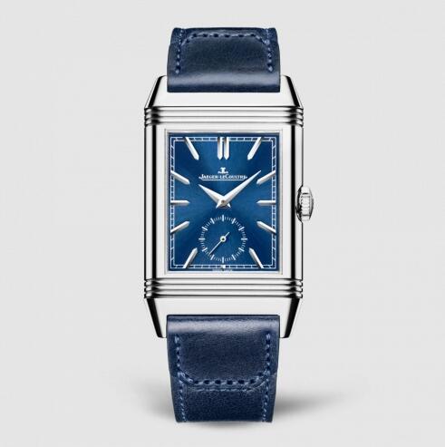 Jaeger-LeCoultre Reverso Tribute Duoface acero inoxidable esfera azul 3988482 Reloj