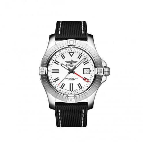 Breitling Avenger automatico GMT 43 acero inoxidable esfera blanca A32397101A1X2 Reloj