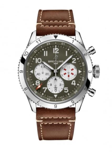 Breitling Super AVI B04 Cronografo GMT 46 Curtiss Warhawk AB04452A1L1X1 Reloj
