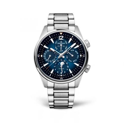 Jaeger-LeCoultre Polaris Calendario perpetuo Acero inoxidable Esfera azul Q9088180 Reloj