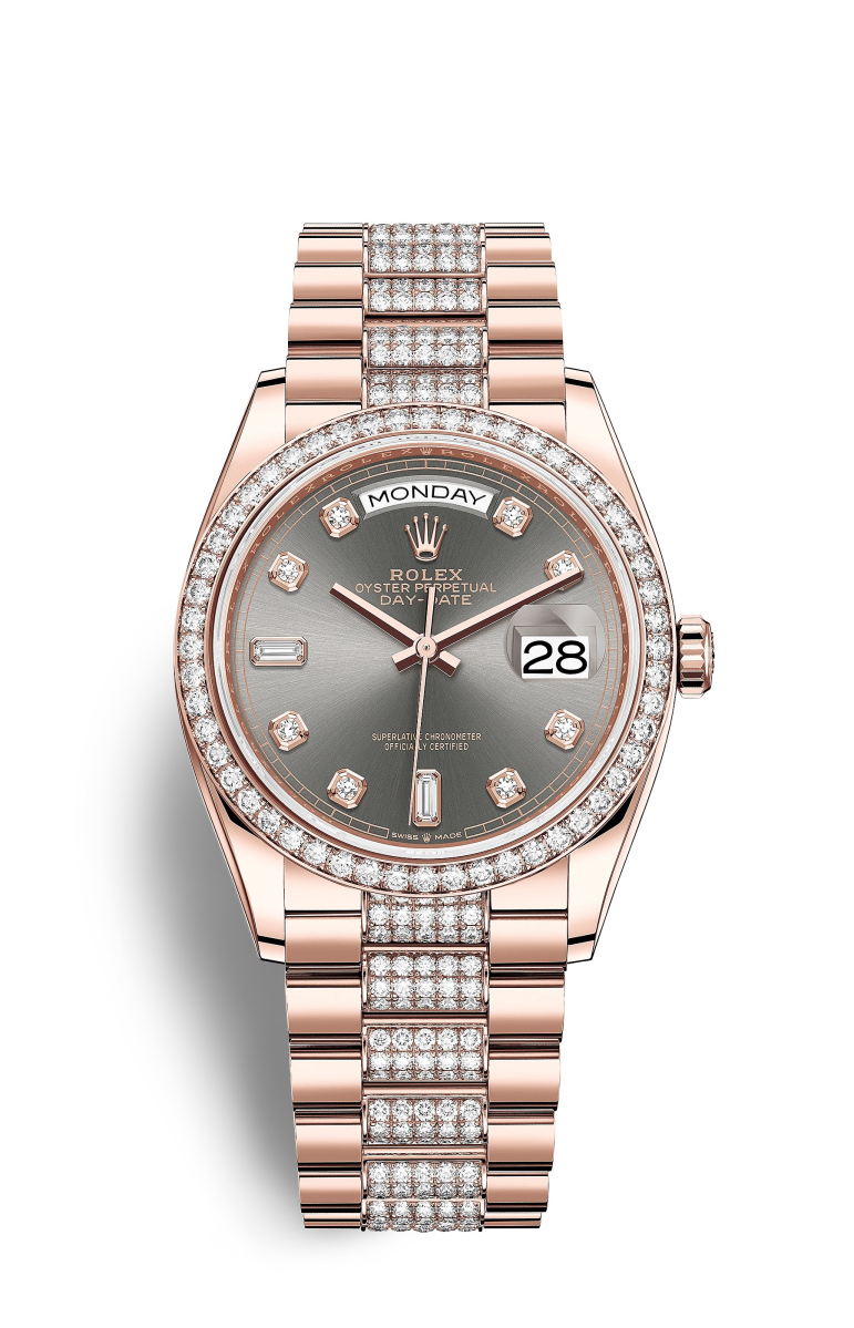 Rolex Day-Date 36 Oro Everose de 18 quilates M128345RBR-0053 Reloj