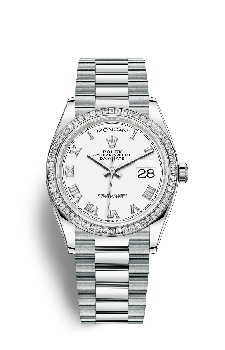 Rolex Day-Date 36 Platino M128396TBR-0010 Reloj