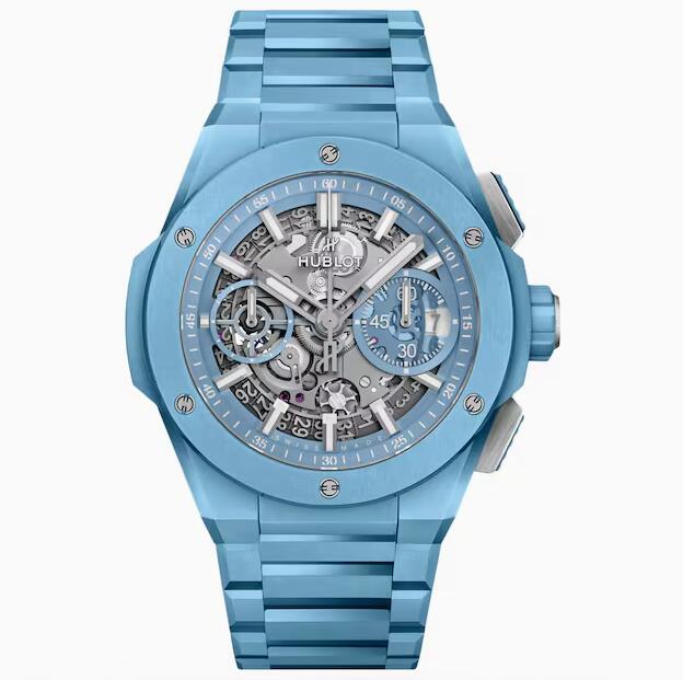 Reloj Hublot Big Bang integrado cielo azul ceramica 42 mm para hombre 451.EX.5120.EX
