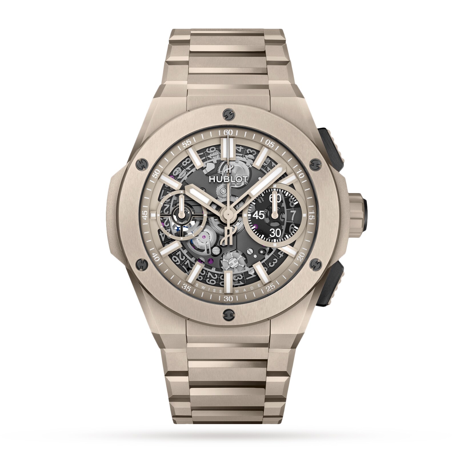 Reloj Hublot Big Bang integrado ceramica beige 42 mm para hombre 451.CZ.4620.CZ