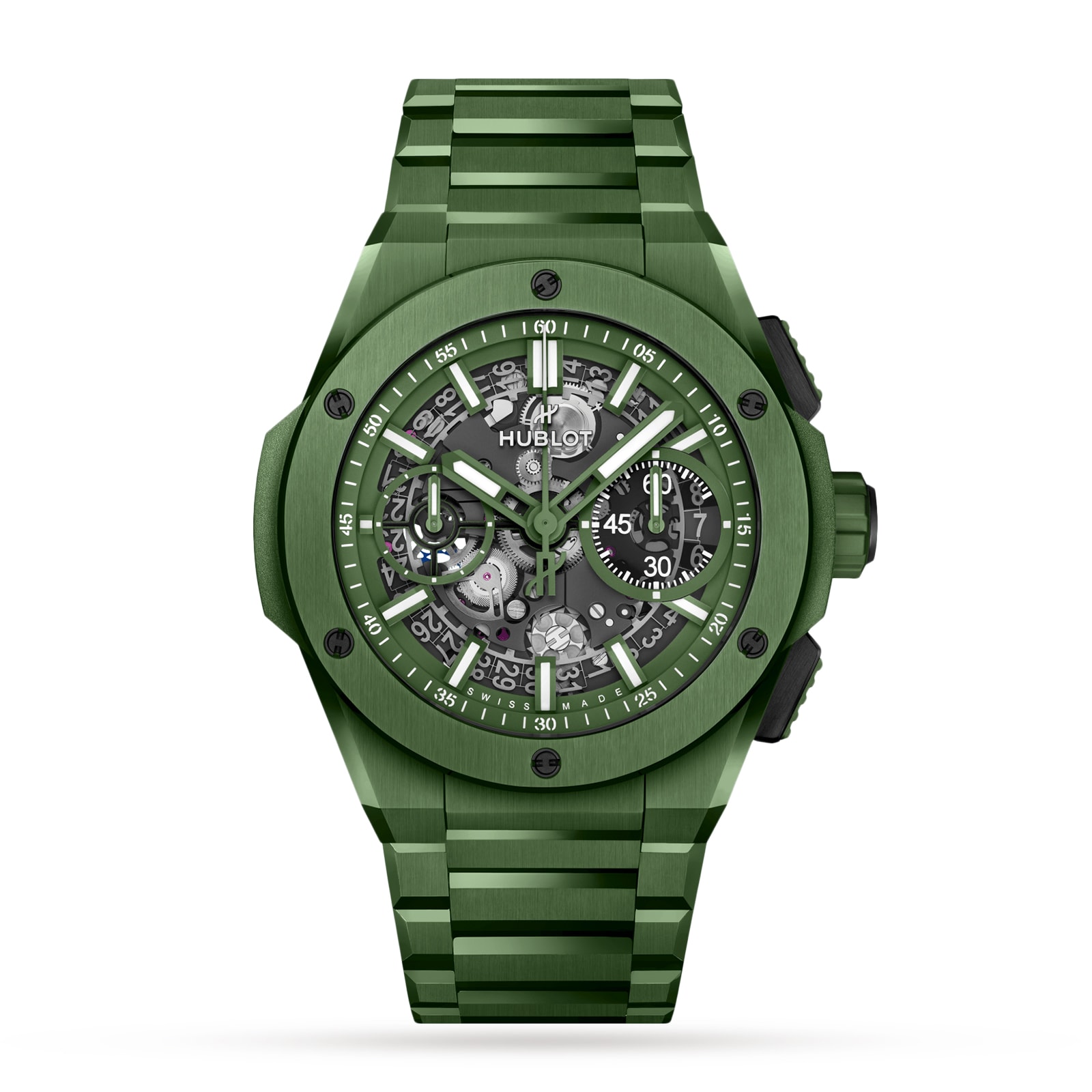 Reloj Hublot Big Bang Integrado Ceramica Verde 42mm para hombre 451.GX.5220.GX
