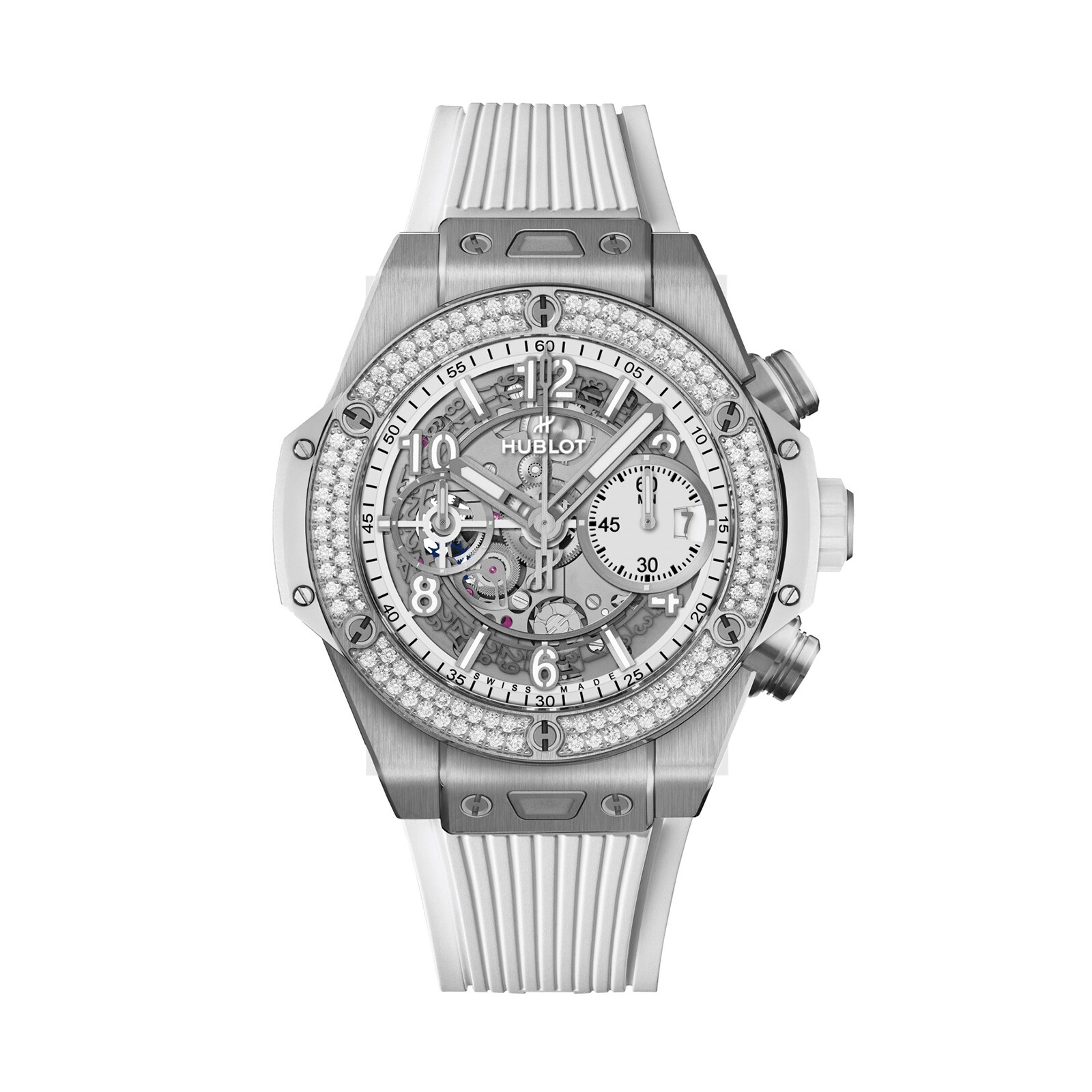 Reloj Hublot Big Bang Unicon Titanio Diamantes Blancos 42mm para hombre 441.NE.2011.RW.1104