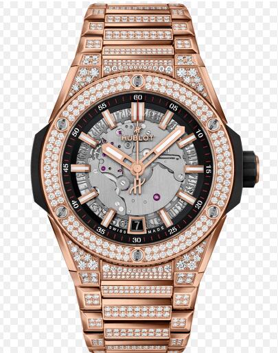 Reloj Hublot Big Bang Integrated Time Only 40 mm - King Gold Pave 456.OX.0180.OX.3704