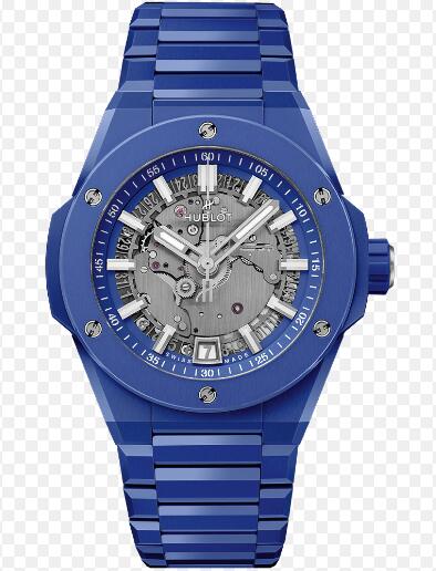 Reloj Hublot Big Bang Integrated Time Only Blue Indigo Ceramic 40mm para hombre de edicion limitada gris 456.EX.5129.EX
