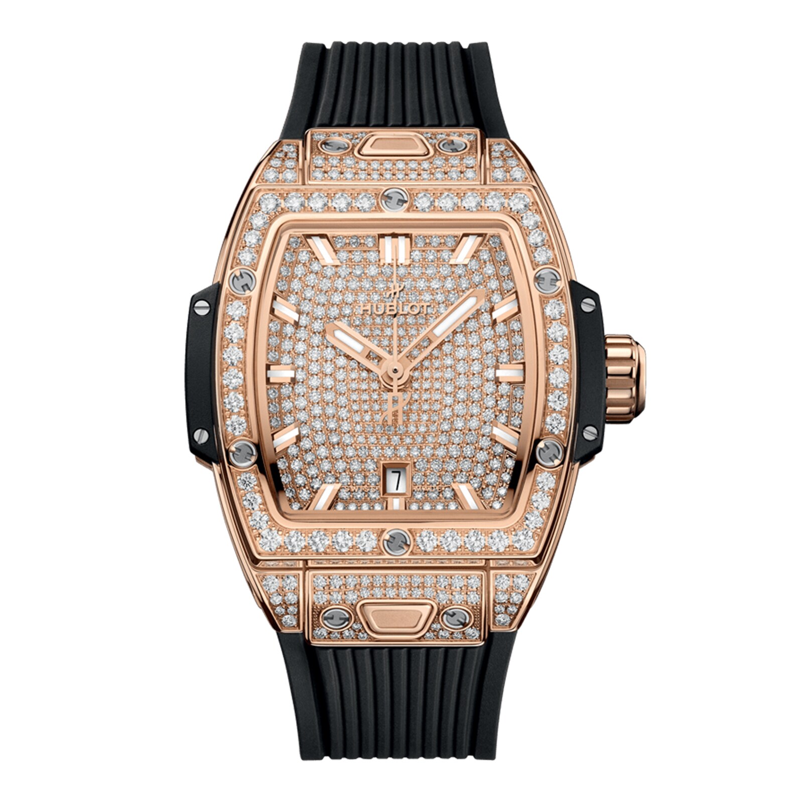 Reloj Hublot Spirit Of Big Bang King Gold Full Pave 32 mm unisex 682.OX.9000.RX.1604