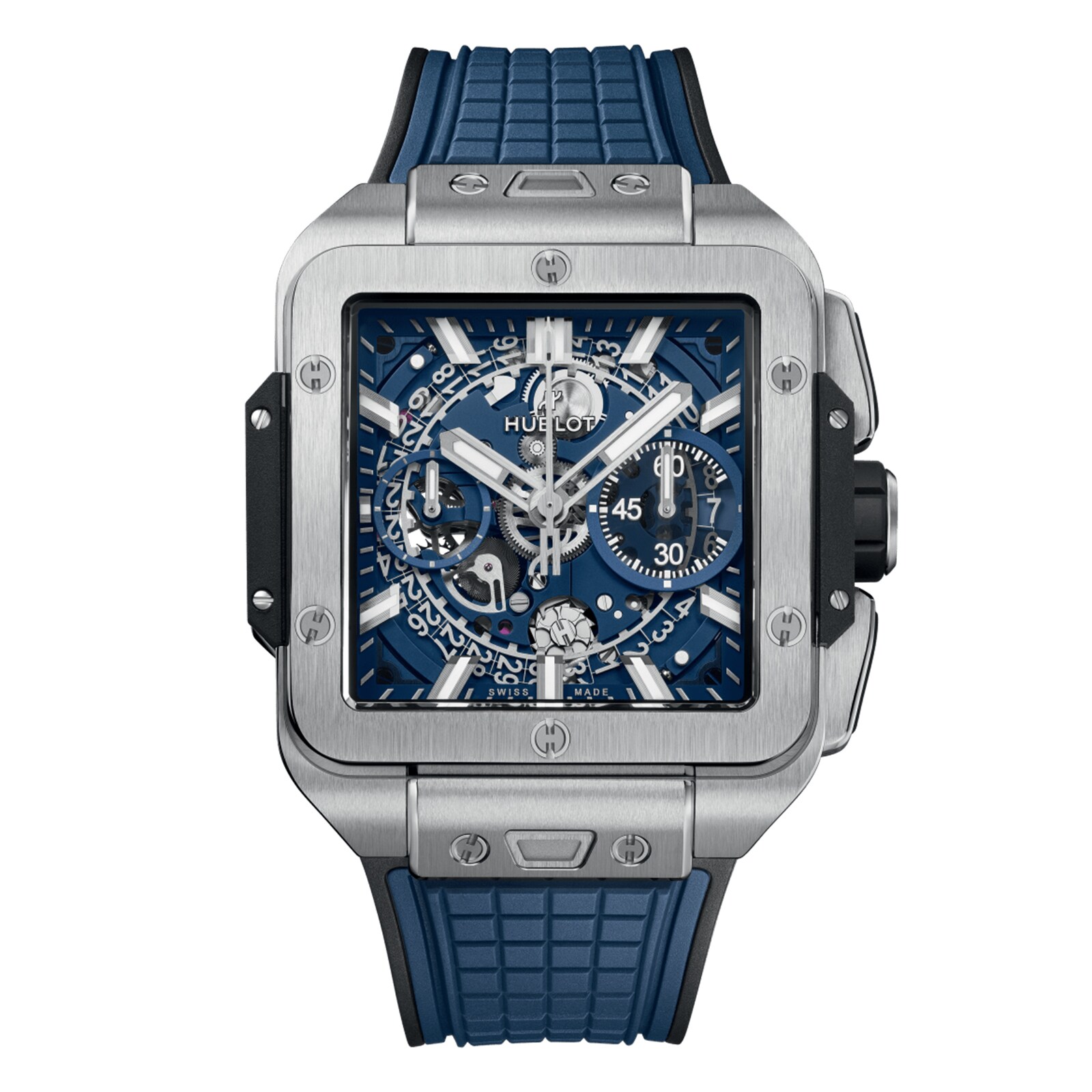 Reloj Hublot Square Bang Unico Titanio Azul 42mm para hombre 821.NX.5170.RX