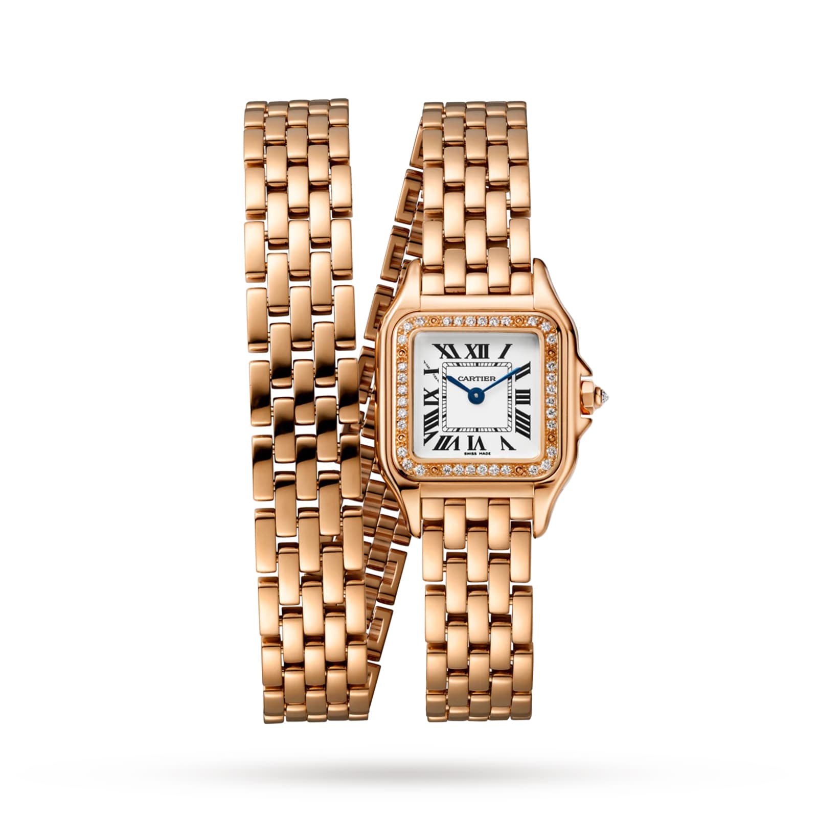 Reloj Cartier Panthere De Cartier Pequeno Movimiento De Cuarzo Oro Rosa Diamantes WJPN0014
