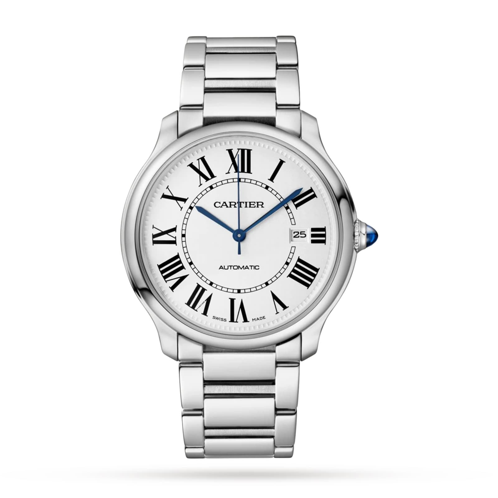 Reloj Cartier Ronde Must De Cartier Movimiento mecanico de 40 mm con cuerda automatica de acero WSRN0035