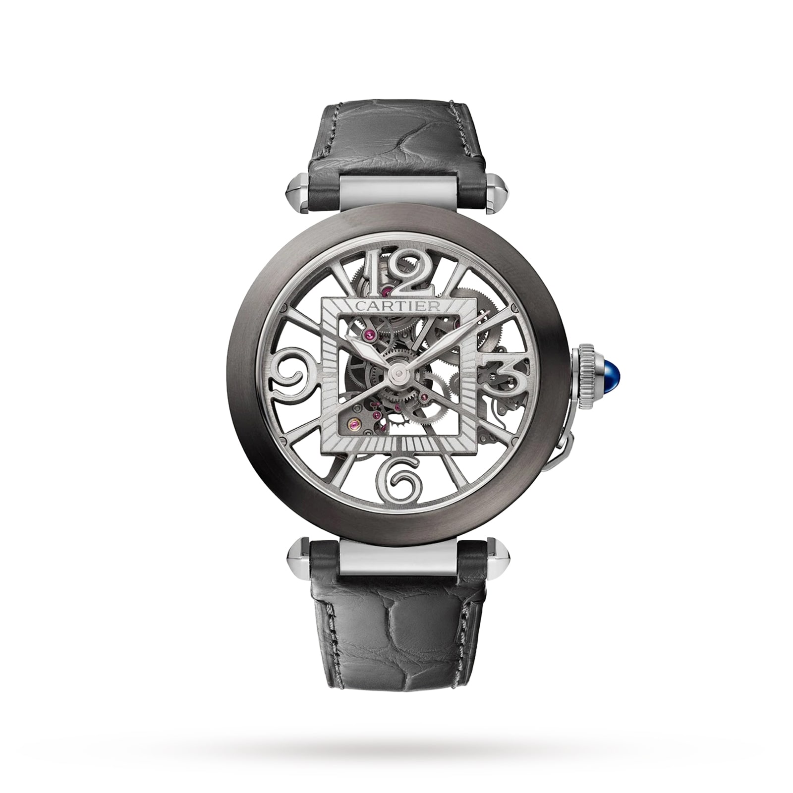 Reloj Cartier Pasha De Cartier Esqueleto Movimiento Mecanico Con Cuerda Automatica WHPA0017