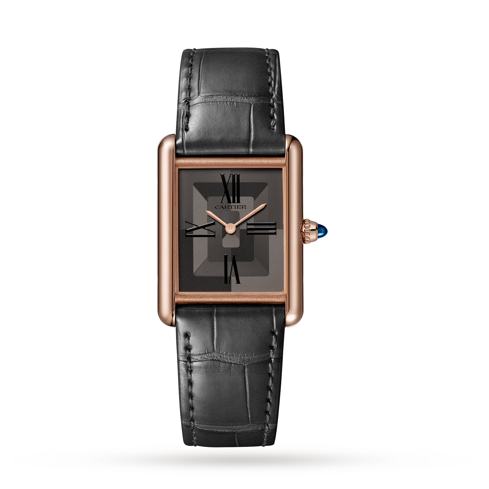 Reloj Cartier Tank Louis Cartier Gran Manufactura Movimiento Mecanico Con Cuerda Manual Oro Rosa WGTA0092