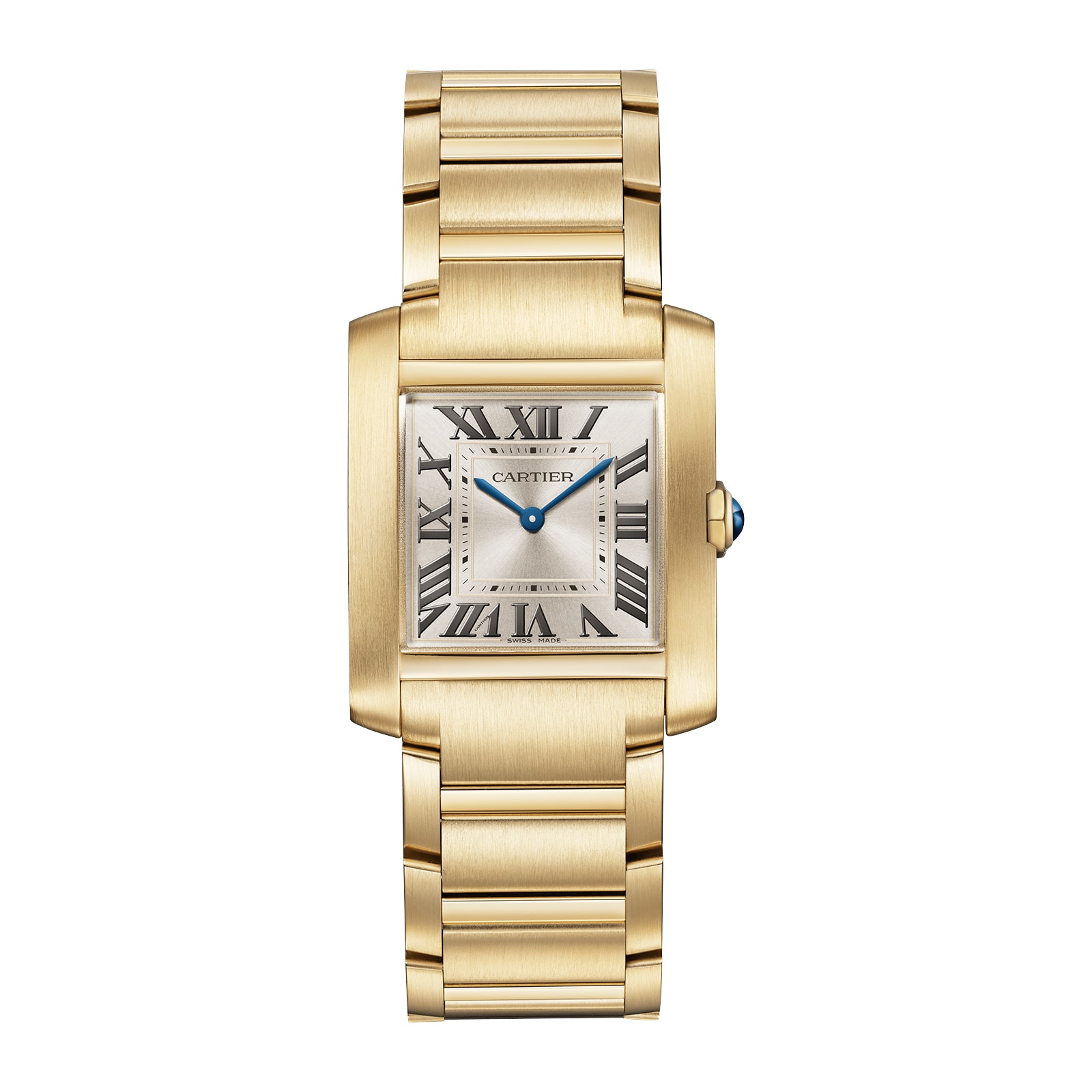 Reloj Cartier Tank Tank Francaise Movimiento de Cuarzo Medio Oro Amarillo WGTA0113