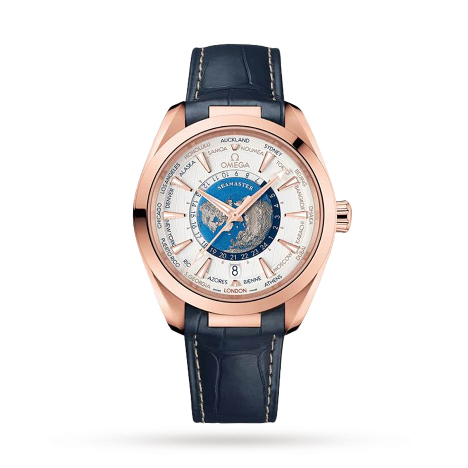 Reloj Omega Seamaster Aqua Terra 150M Co-Axial Master Cronometro Gmt Worldtimer 43mm O22053432202001