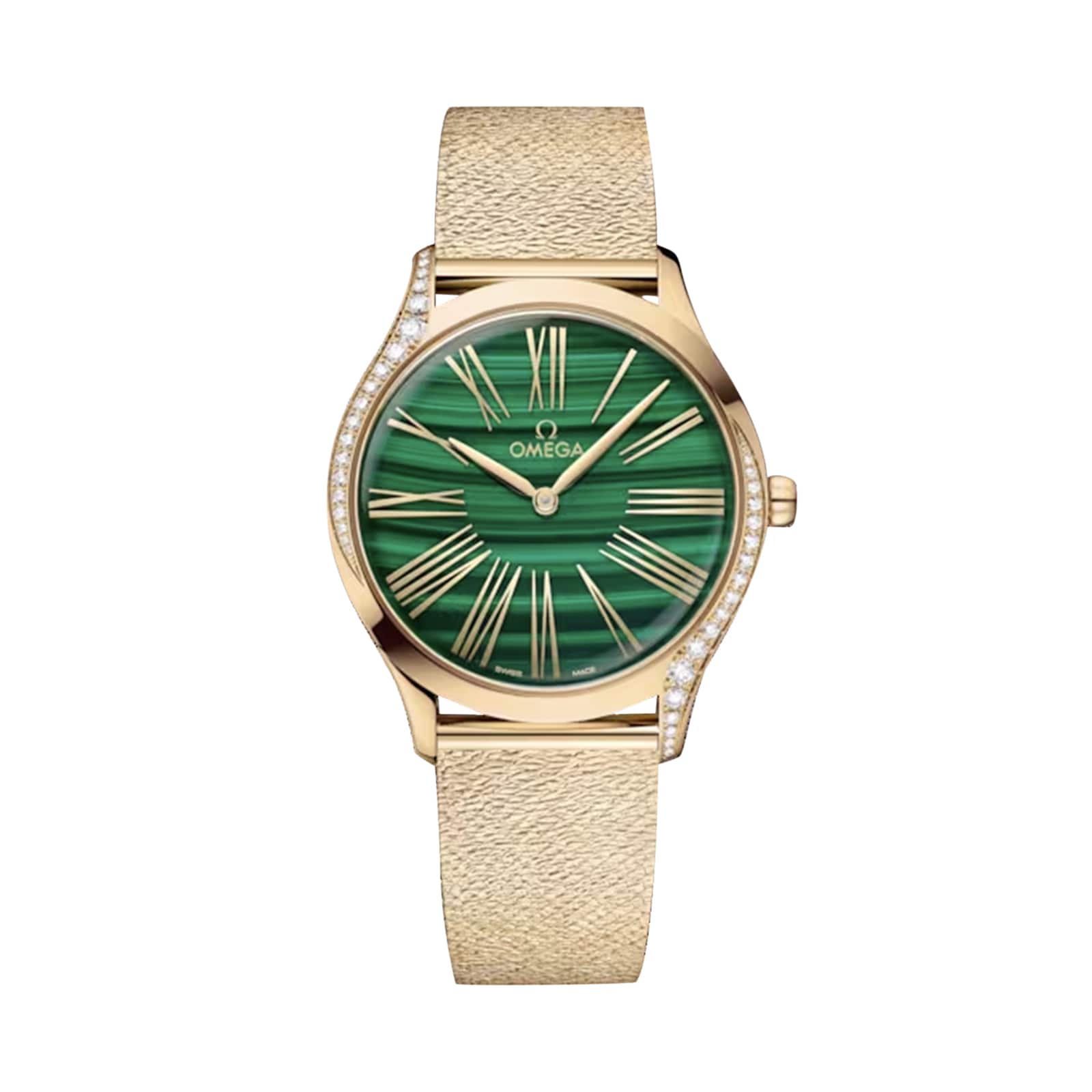 Reloj Omega De Ville Tresor para mujer de 36 mm, verde - dorado Moonshine O42855366099003