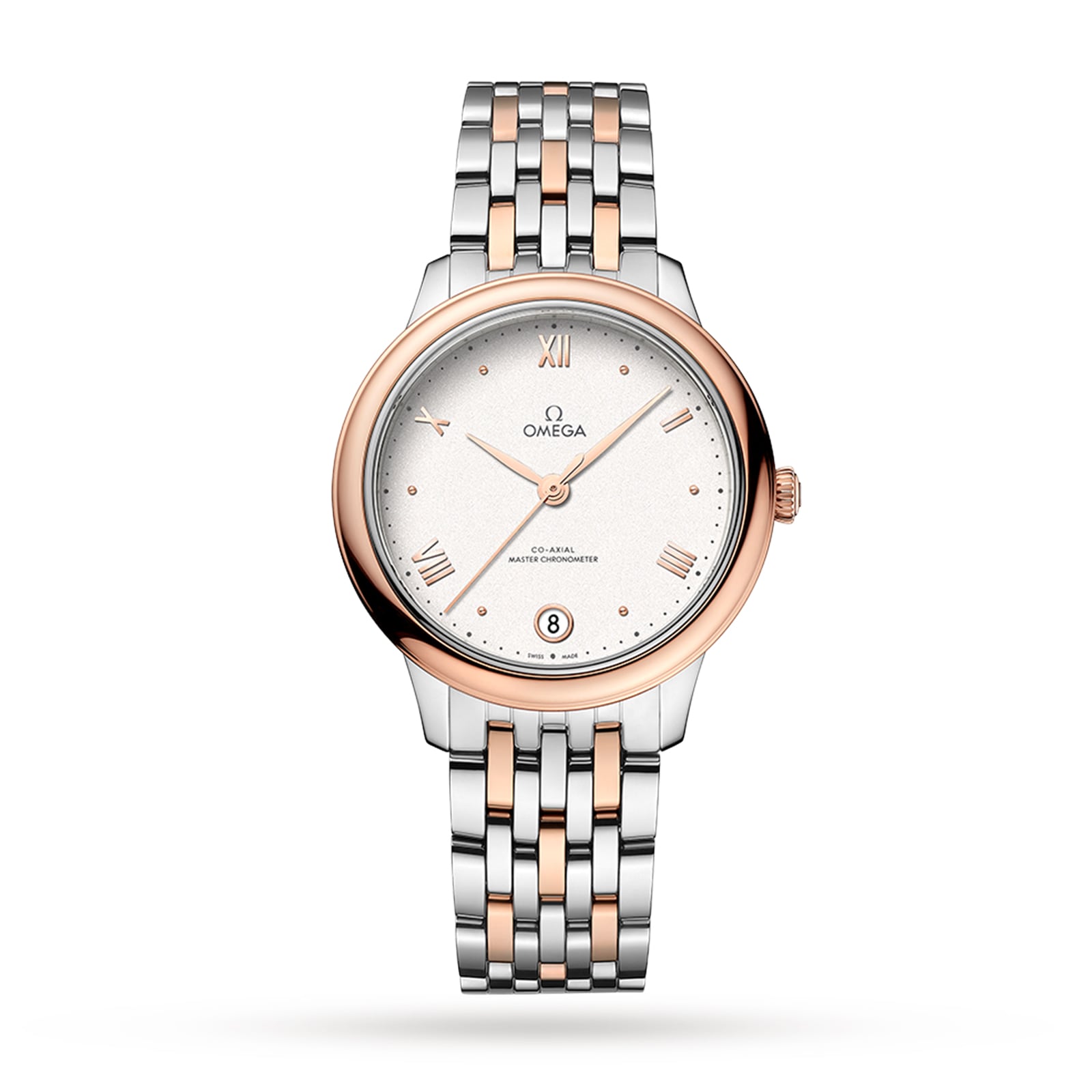 Reloj Omega De Ville Prestige Co-Axial Master Chronometer de 34 mm para mujer, color blanco O43420342002001
