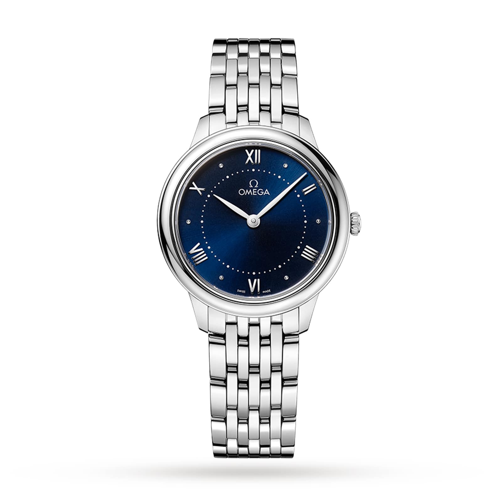 Reloj Omega De Ville Prestige de cuarzo para mujer de 30 mm en azul O43410306003001