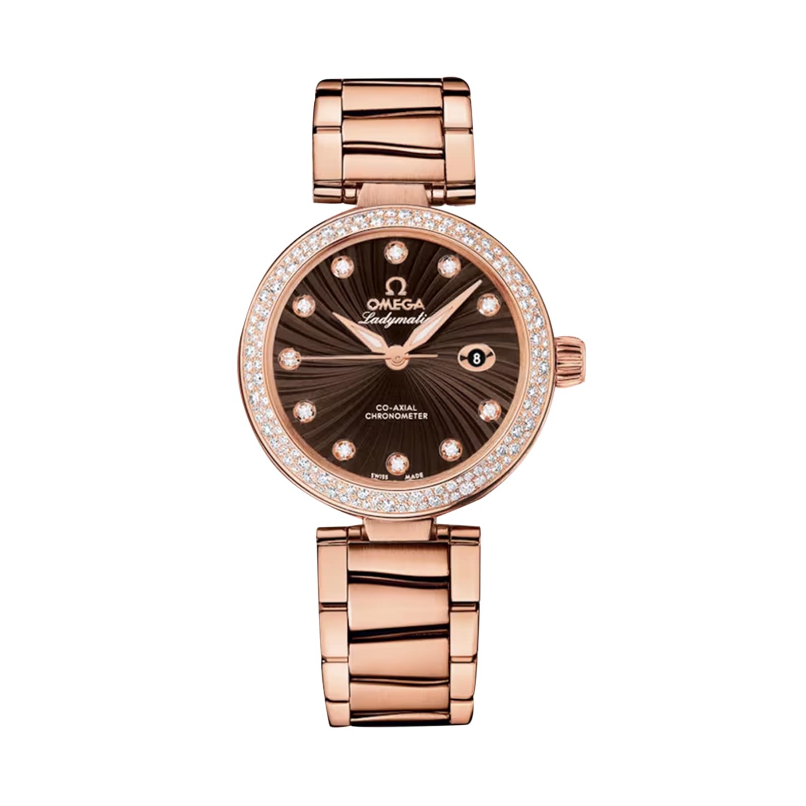 Reloj Omega De Ville Ladymatic de 34 mm para mujer, marron O42565342063001