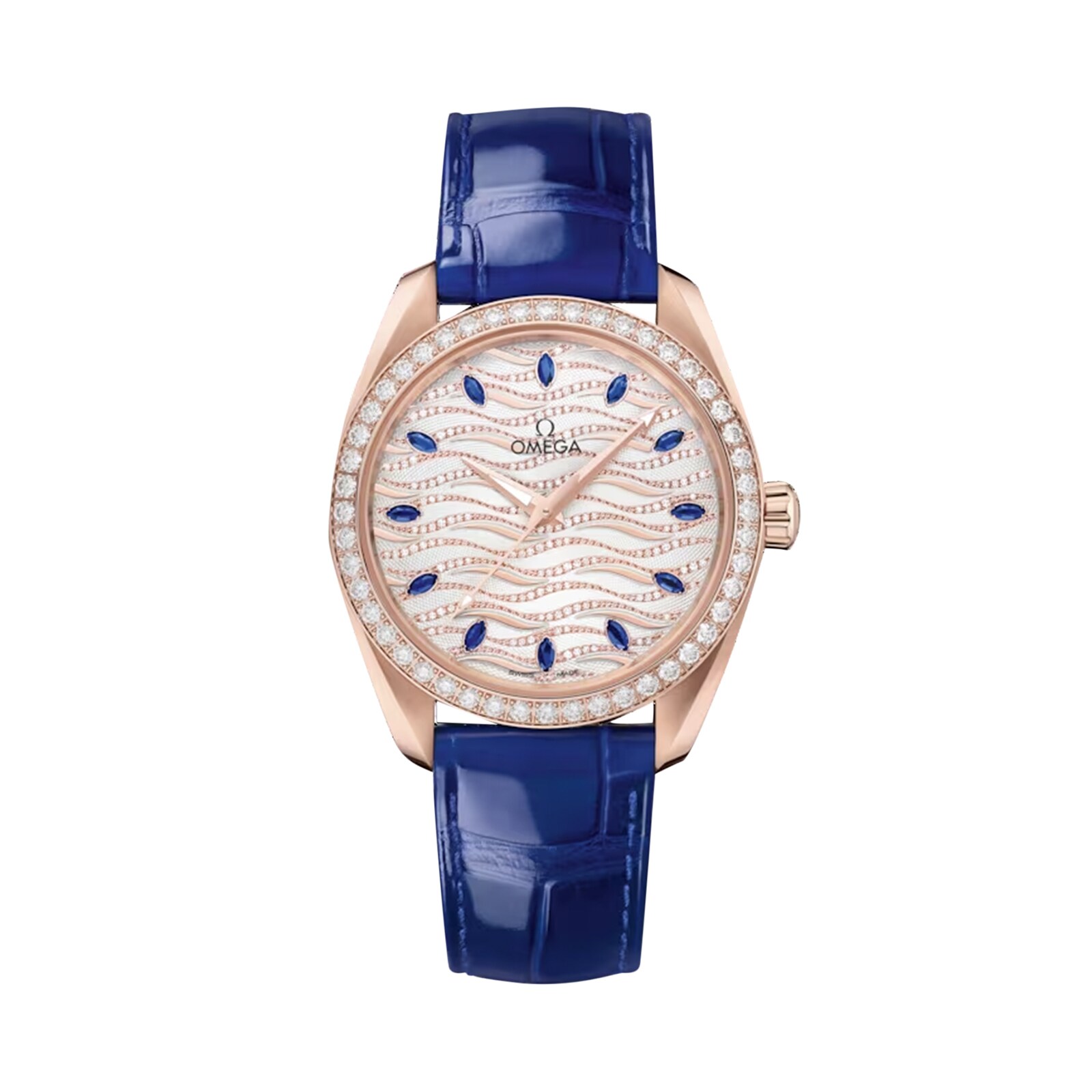 Reloj Omega Seamaster Aqua Terra 38 mm para mujer blanco O22058382099005