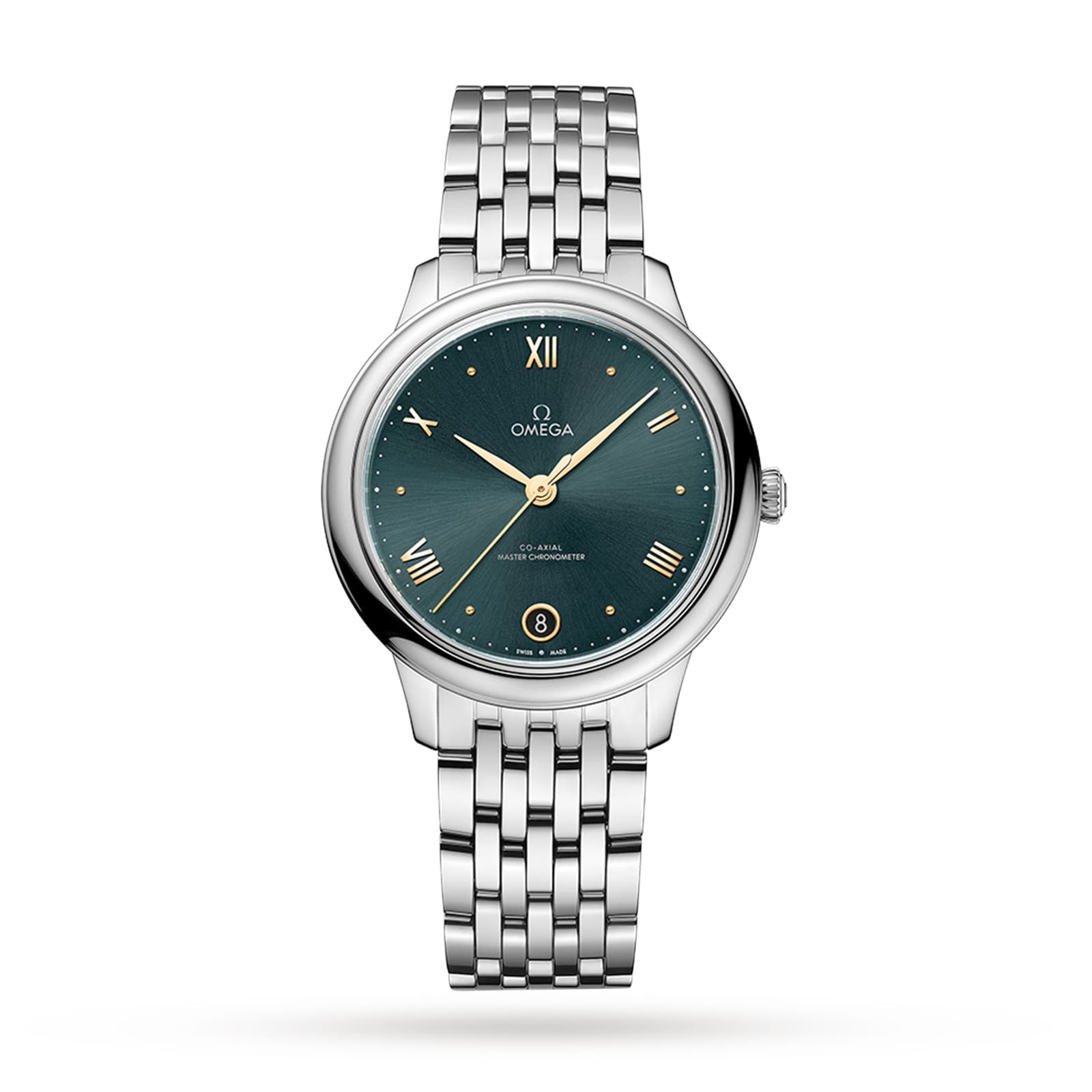 Reloj Omega De Ville Prestige Co-Axial Master Chronometer de 34 mm para mujer en azul O43410342010001