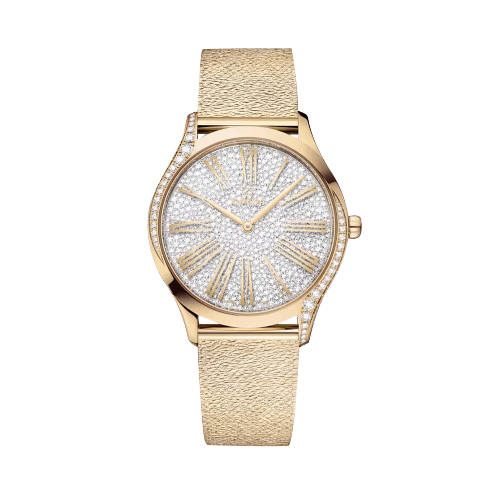 Reloj Omega De Ville Tresor de 36 mm para mujer, plateado, dorado Moonshine O42855366099002