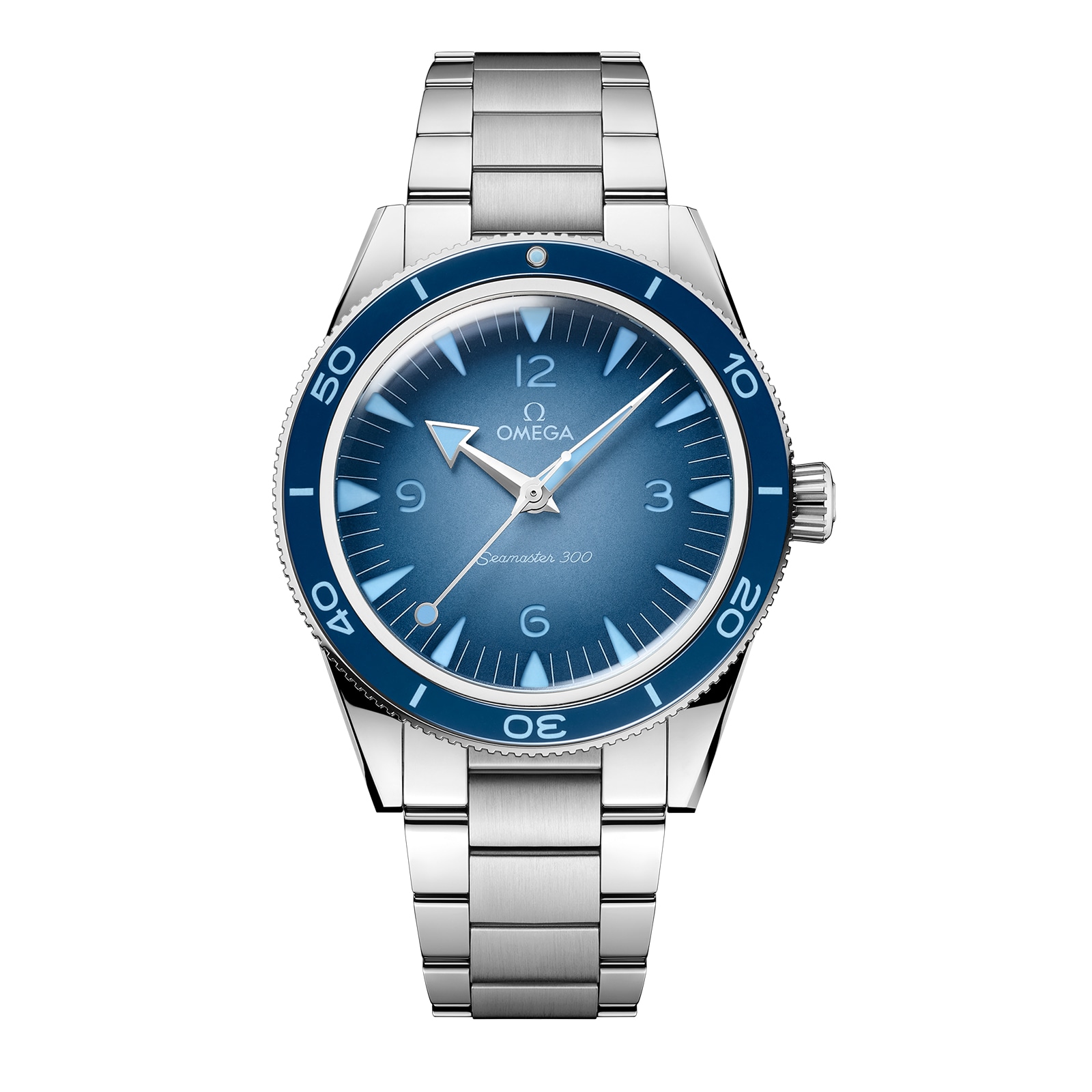 Reloj Omega Seamaster 300 Co-Axial Master Cronometro 41 mm Azul verano O23430412103002