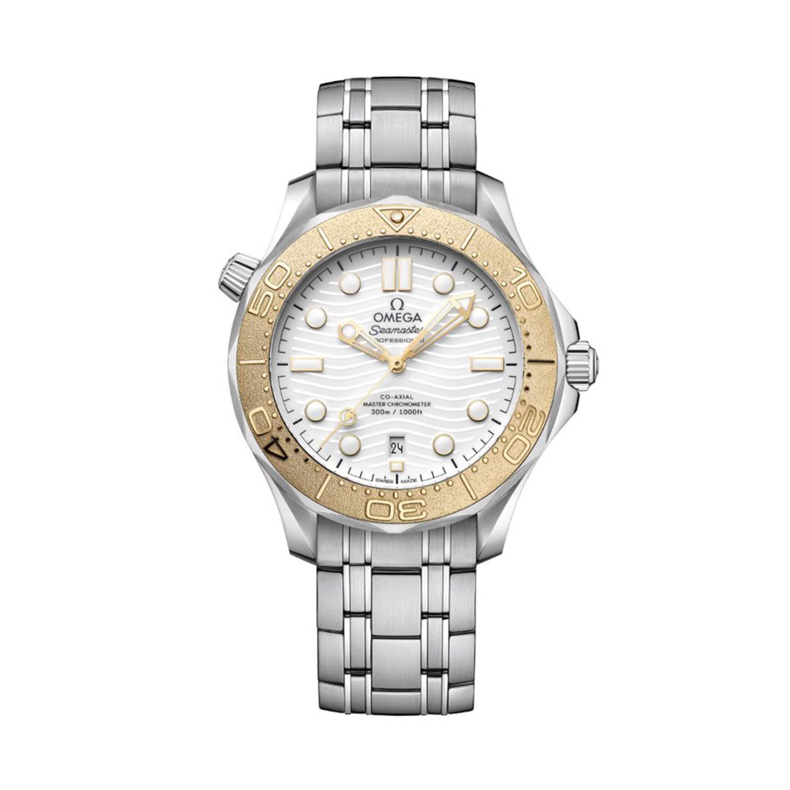 Reloj Omega Seamaster Diver 300m Co-Axial Master Chronometer Paris 2024 42mm para hombre blanco O52221422004001