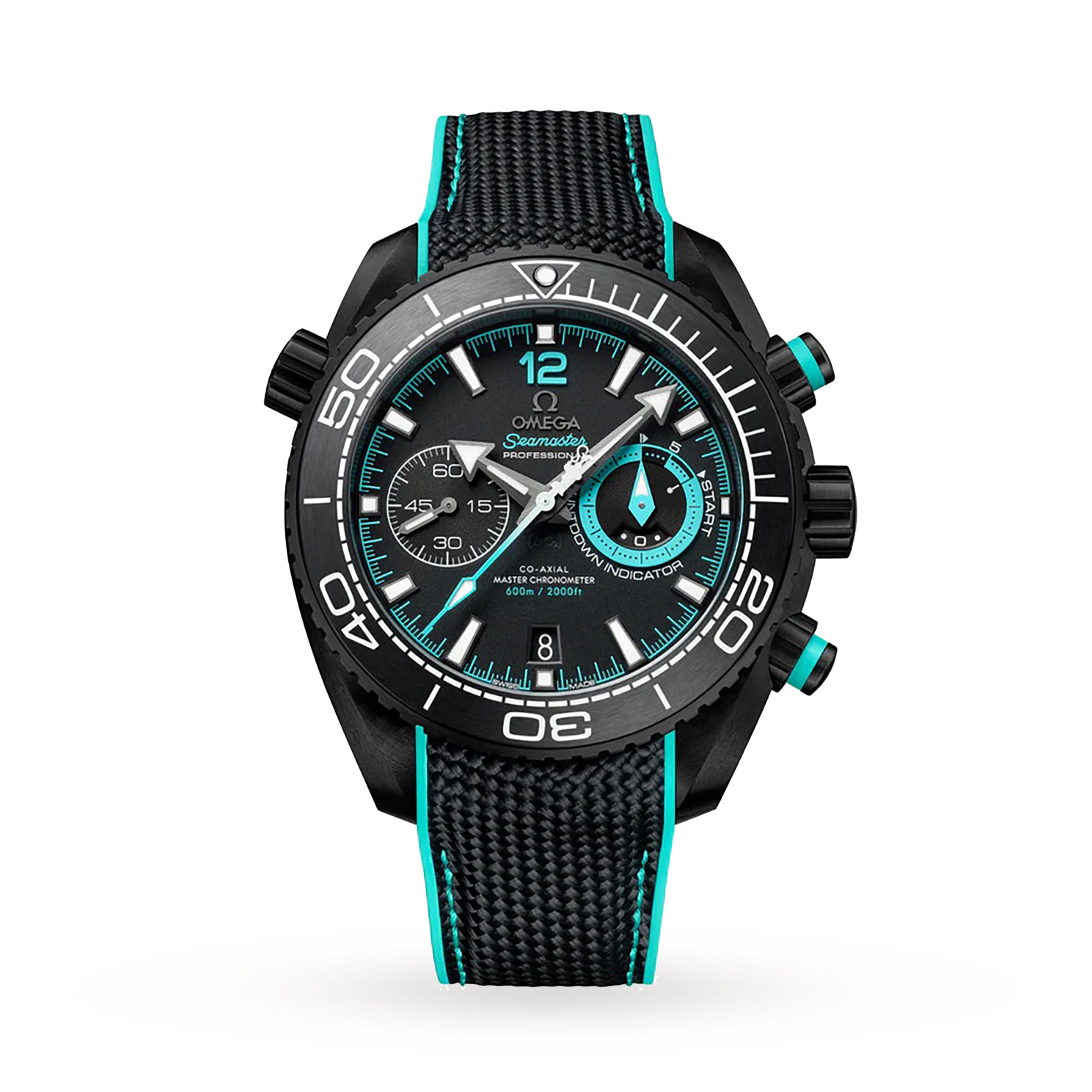 Reloj Omega Seamaster Planet Ocean 600m Co-Axial Master Cronometro Cronografo 45,5 mm ETNZ negro profundo para hombre O21592465101003