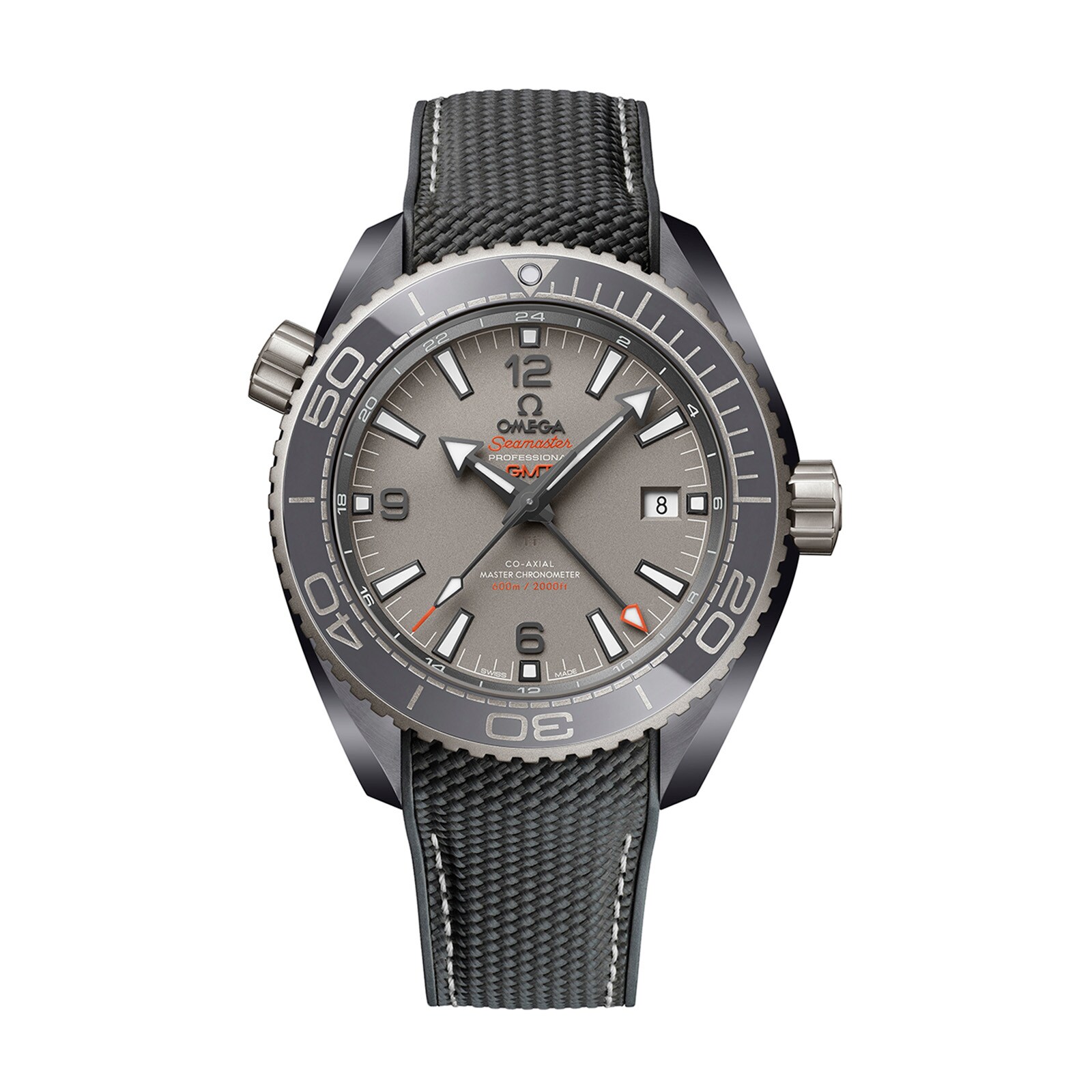 Reloj Omega Seamaster Planet Ocean 600M Co-Axial Master Chronometer GMT 45,5 mm para hombre gris O21592462299002