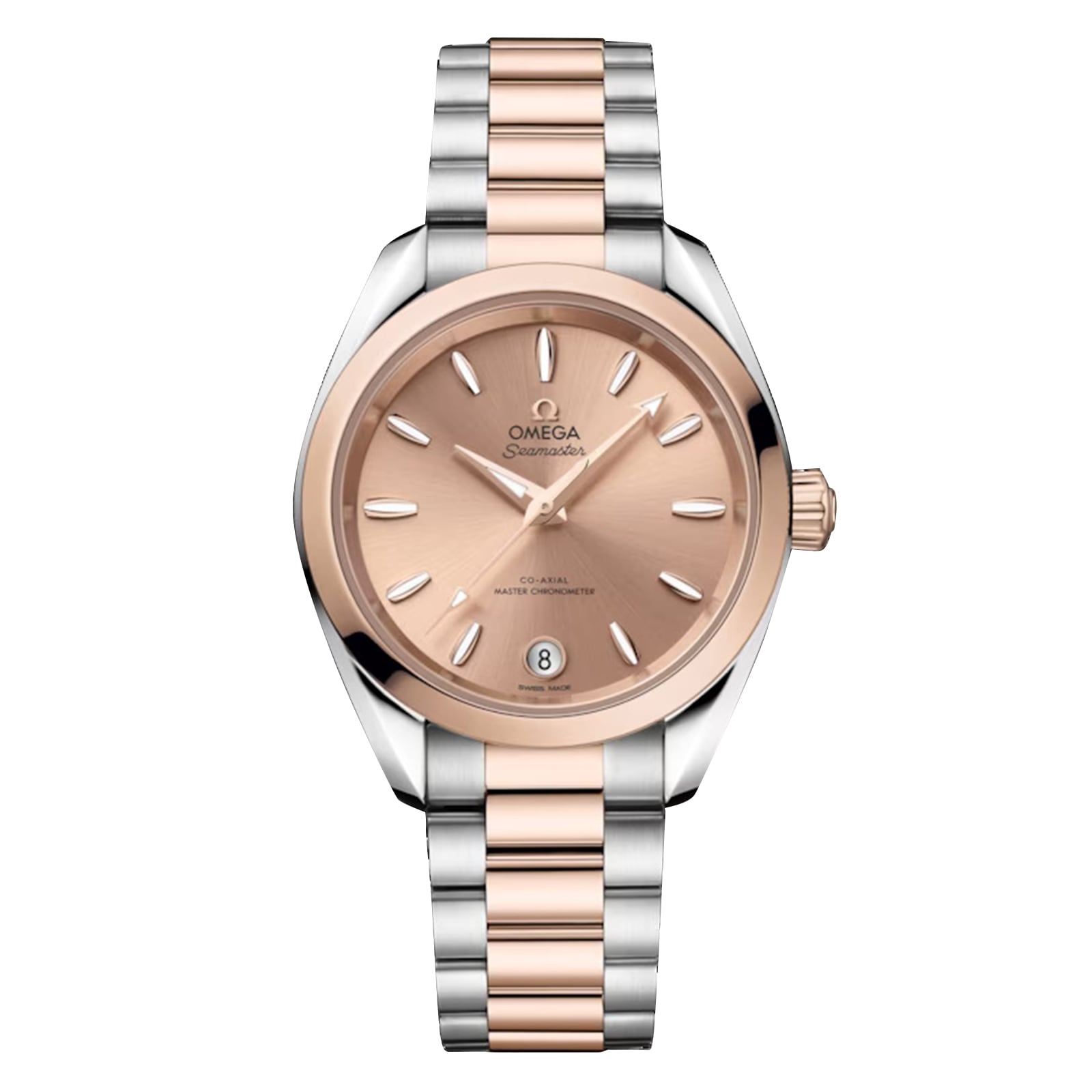 Reloj Omega Seamaster Aqua Terra Shades de 34 mm para mujer, color rosa O22020342010001