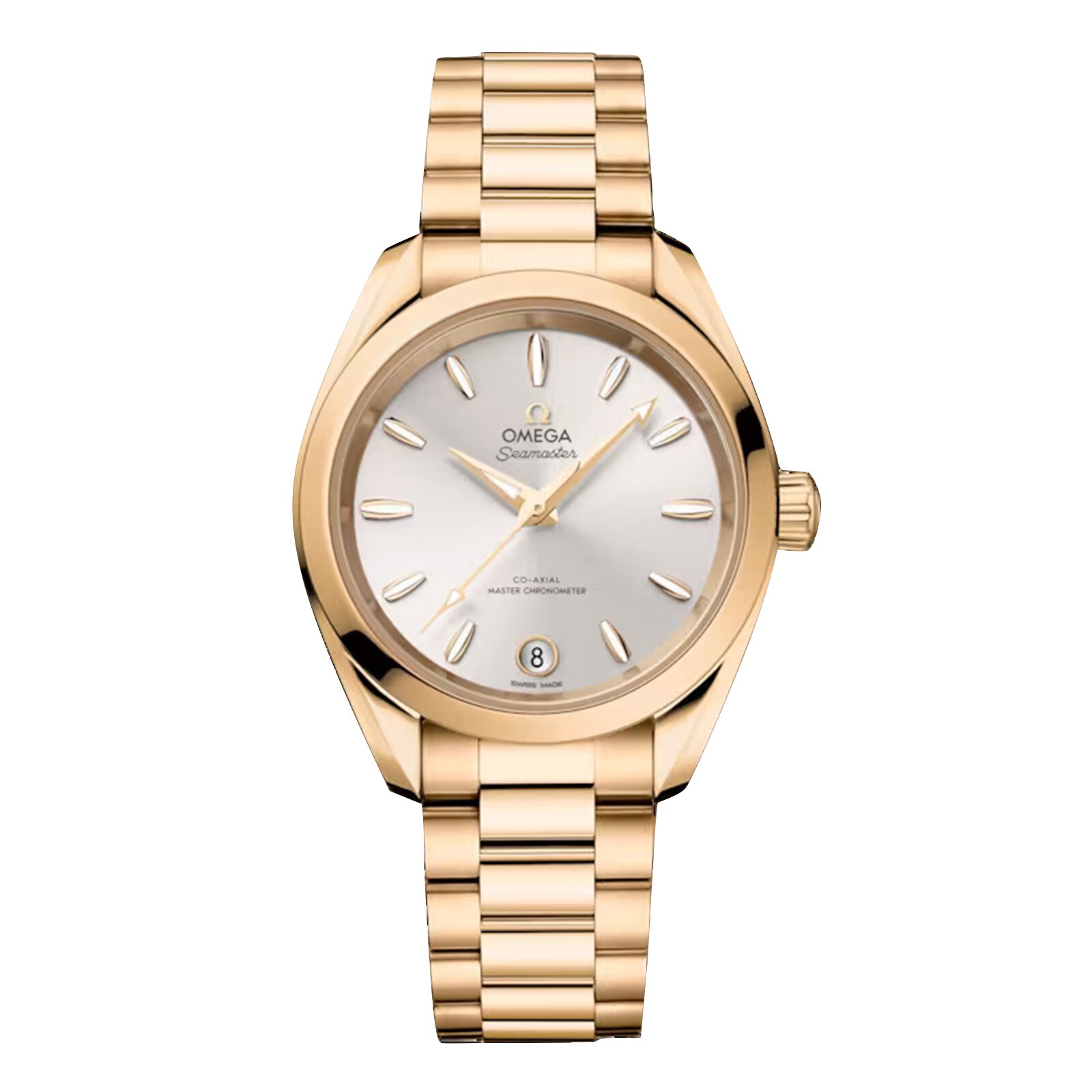 Reloj Omega Seamaster Aqua Terra Shades de 34 mm para mujer plateado O22050342002001