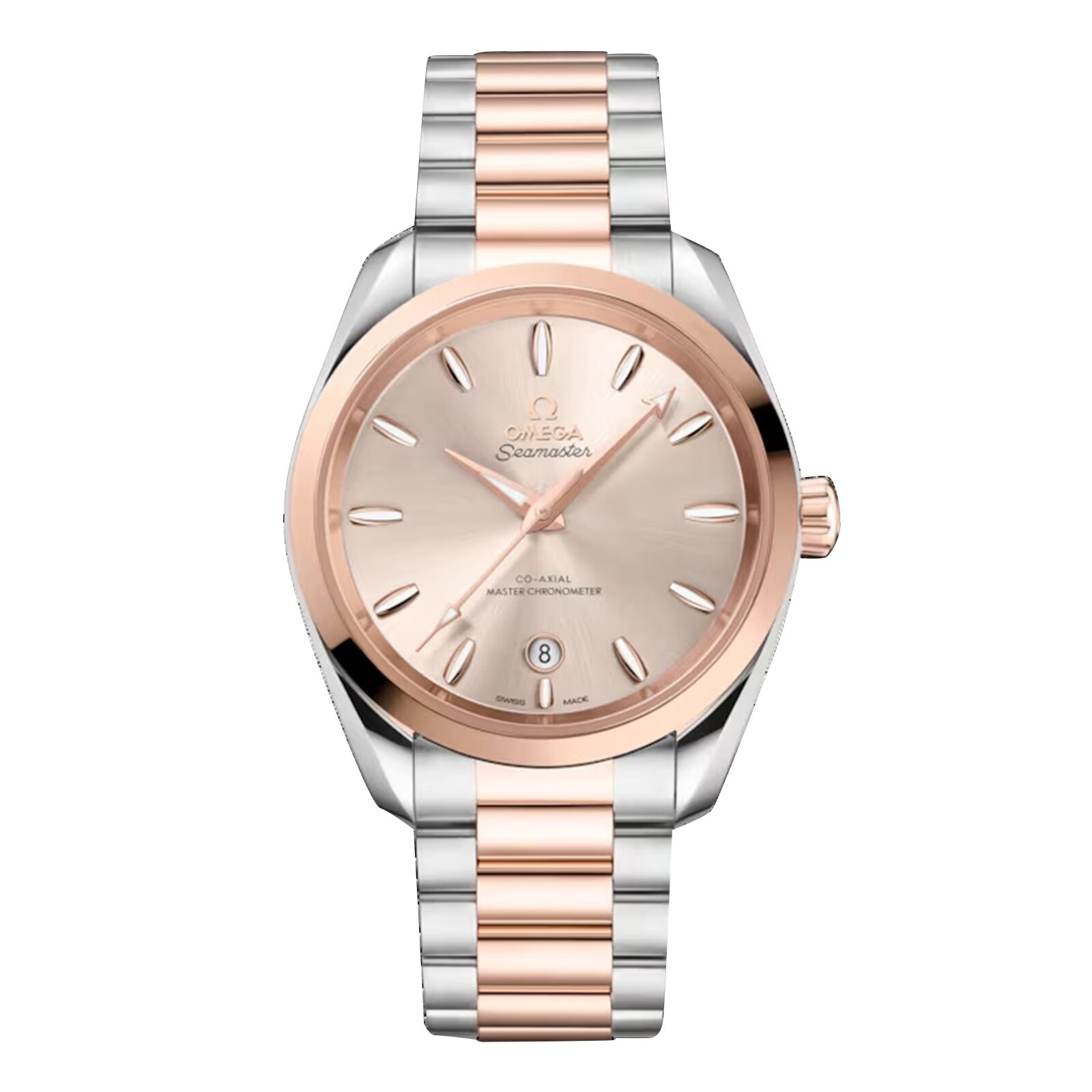 Reloj Omega Seamaster Aqua Terra Shades de 38 mm para mujer, color marfil O22020382009001
