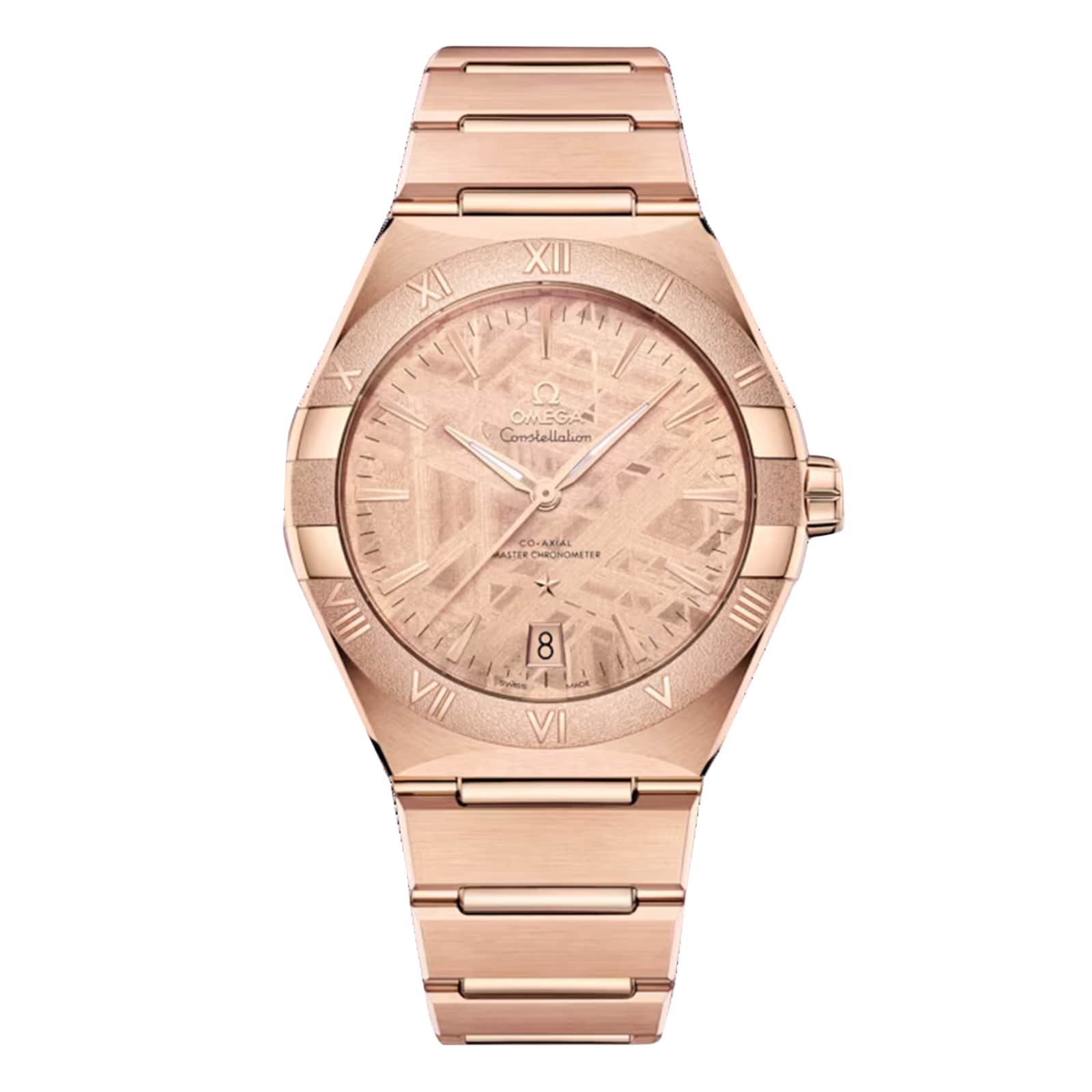 Reloj Omega Constellation de 41 mm para hombre, color rosa O13150412199002