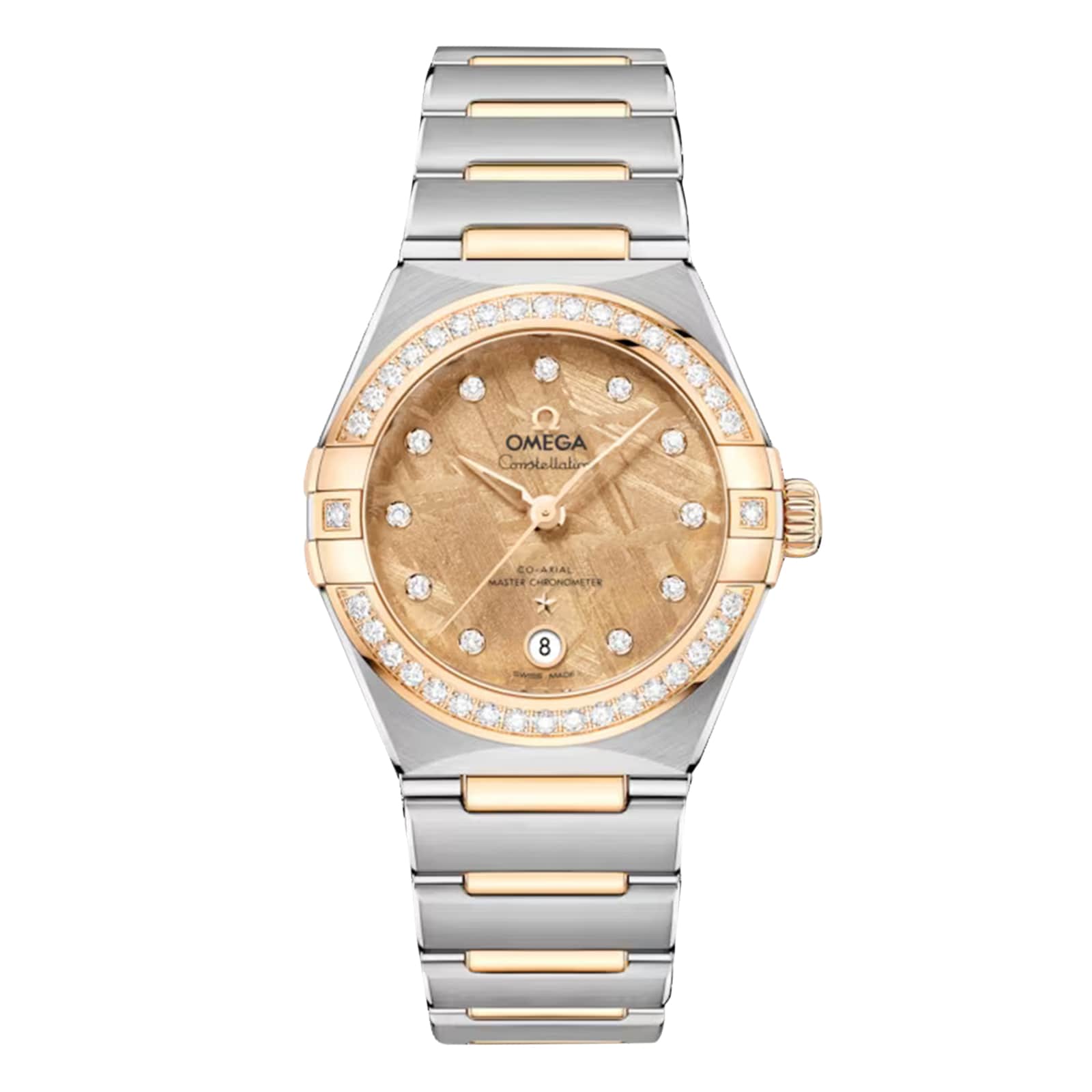 Reloj Omega Constellation de 29 mm para mujer, amarillo, O13125292099002