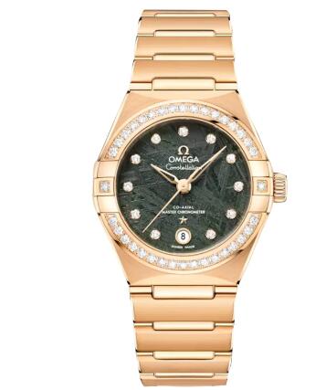 Reloj Omega Constellation de 29 mm para mujer, verde, O13155292099005