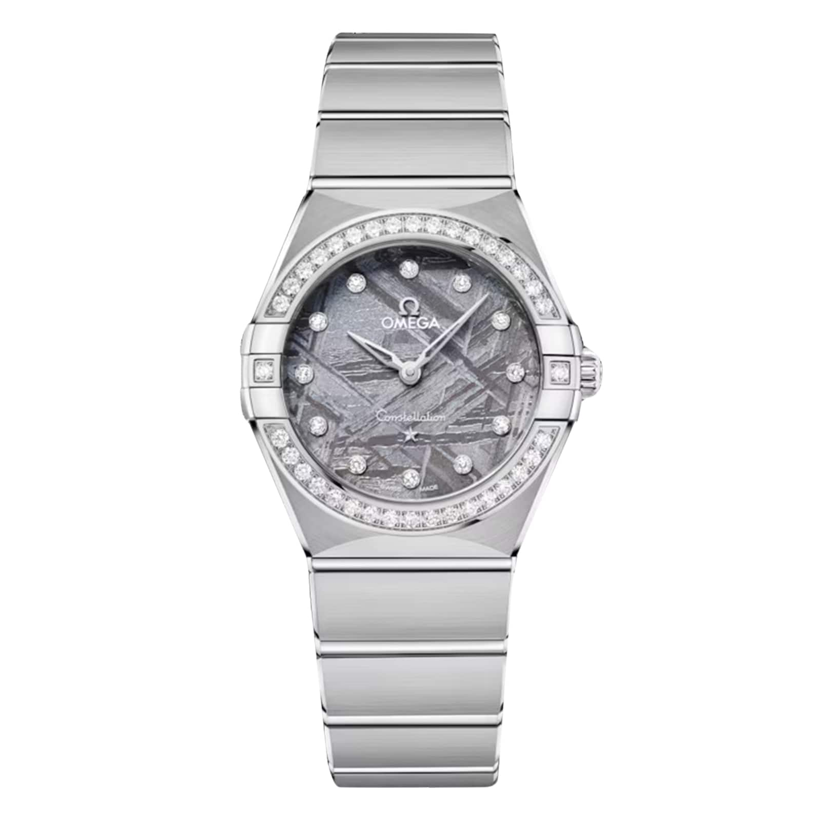 Reloj Omega Constellation de 28 mm para mujer, color morado O13115286099001