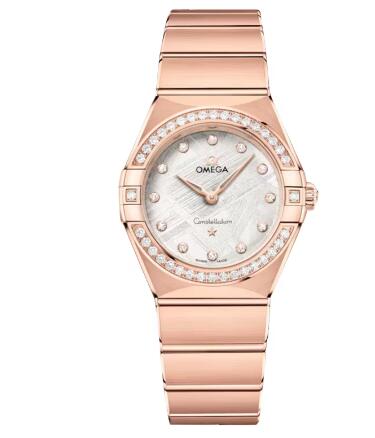 Reloj Omega Constellation de 28 mm para mujer en gris O13155286099005