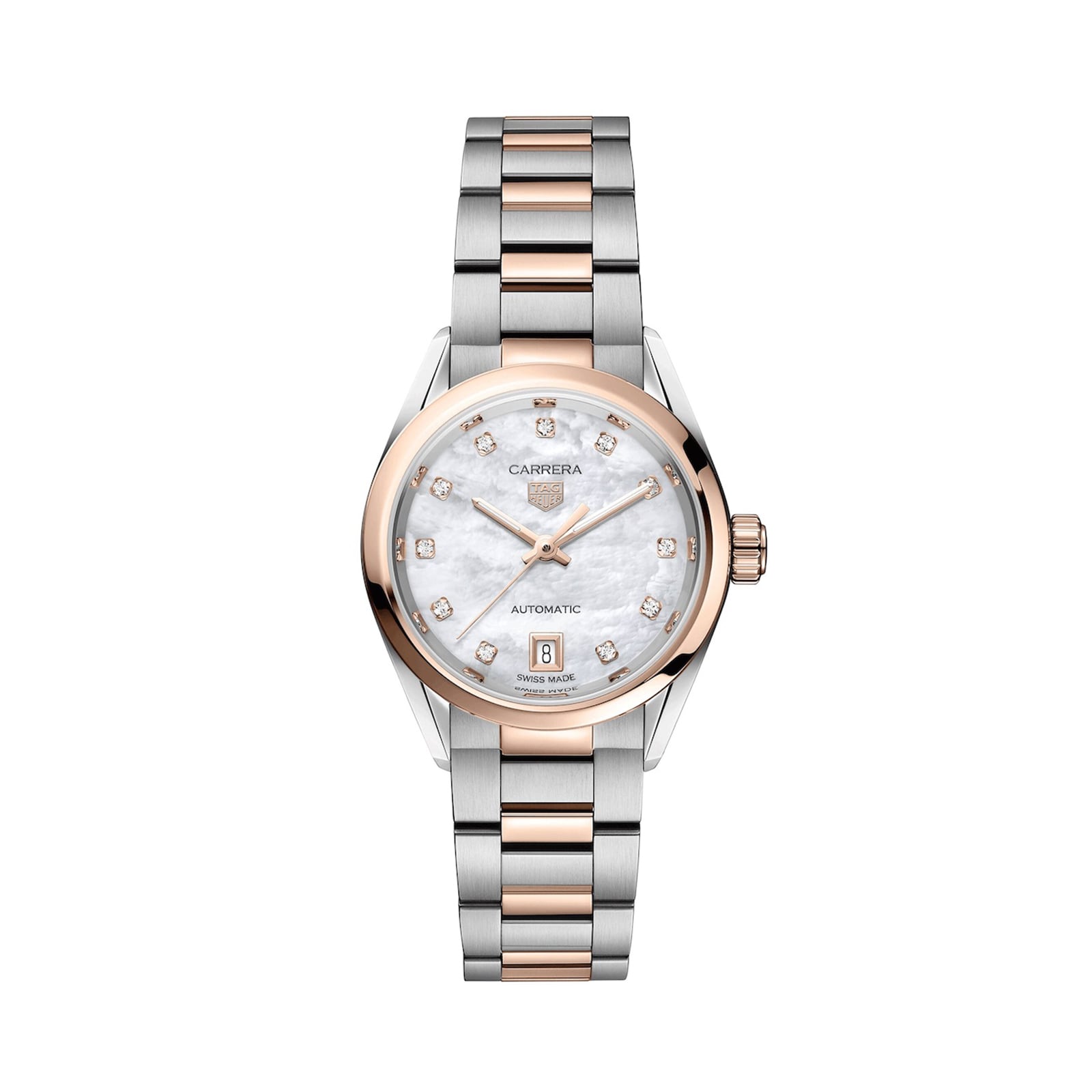 Reloj TAG Heuer Carrera 29 mm bicolor para mujer WBN2450.BD0569