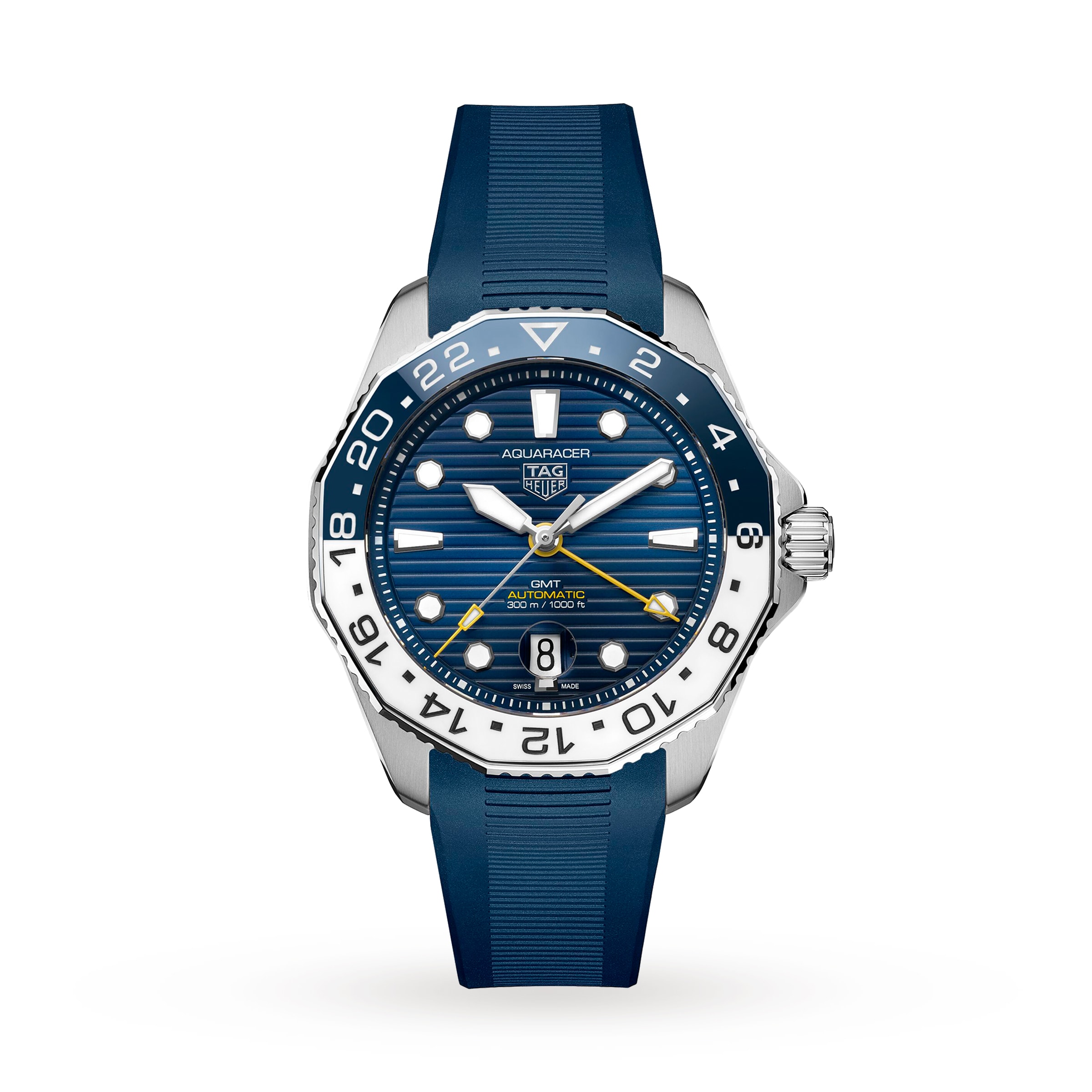 Reloj TAG Heuer Aquaracer Professional 300 GMT 43 mm para hombre Caucho WBP2010.FT6198