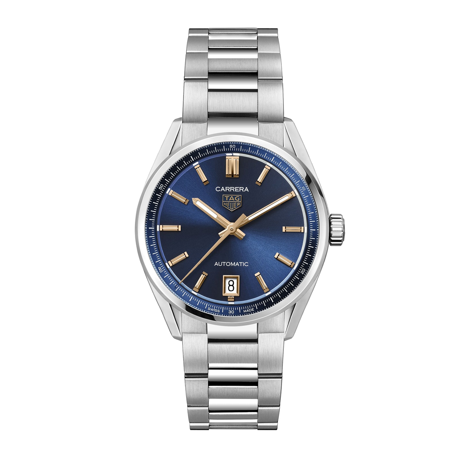 Reloj TAG Heuer Carrera Date 36 mm para mujer azul profundo WBN2311.BA0001