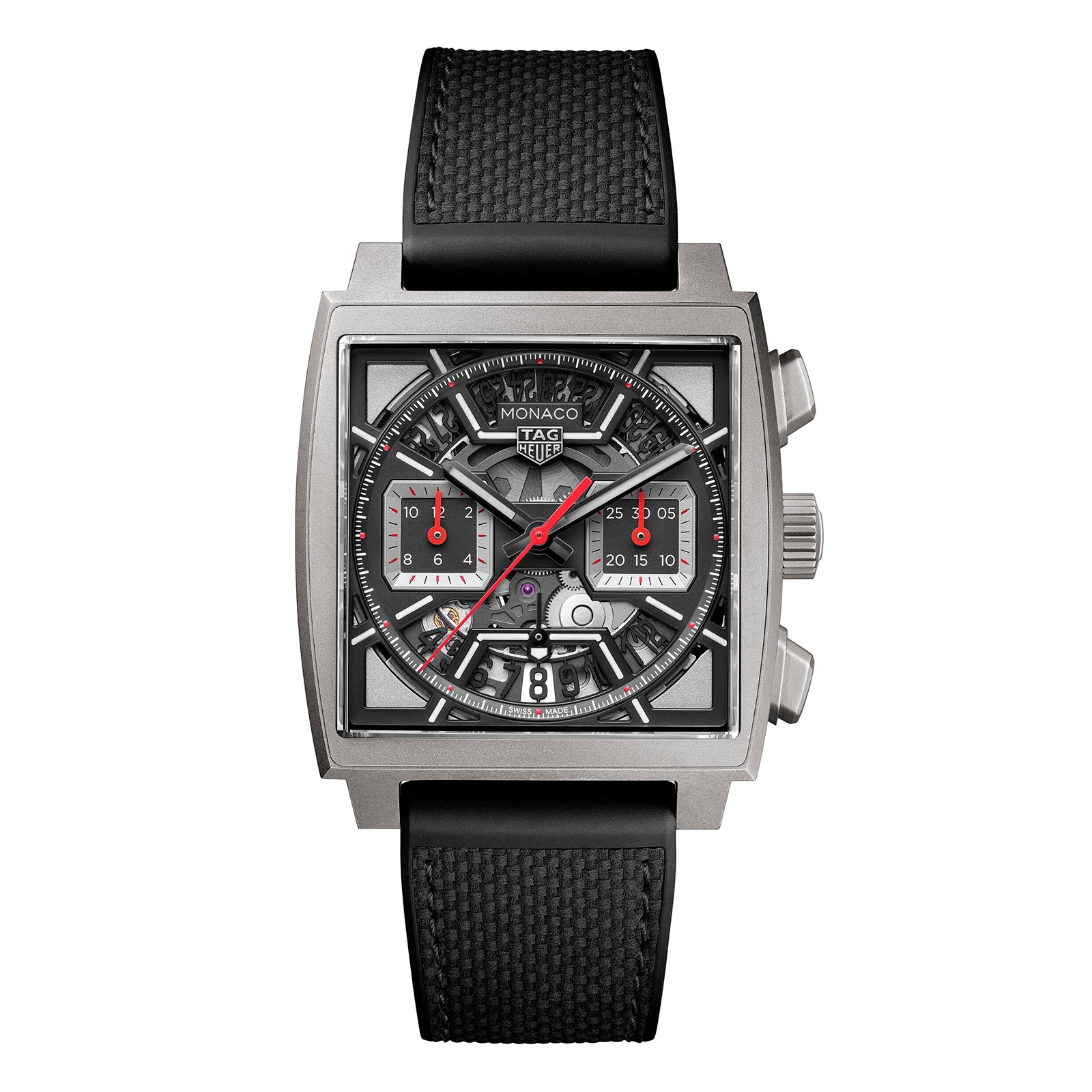 Reloj TAG Heuer Monaco Cronografo 39mm para hombre Titanio Negro CBL2183.FT6236