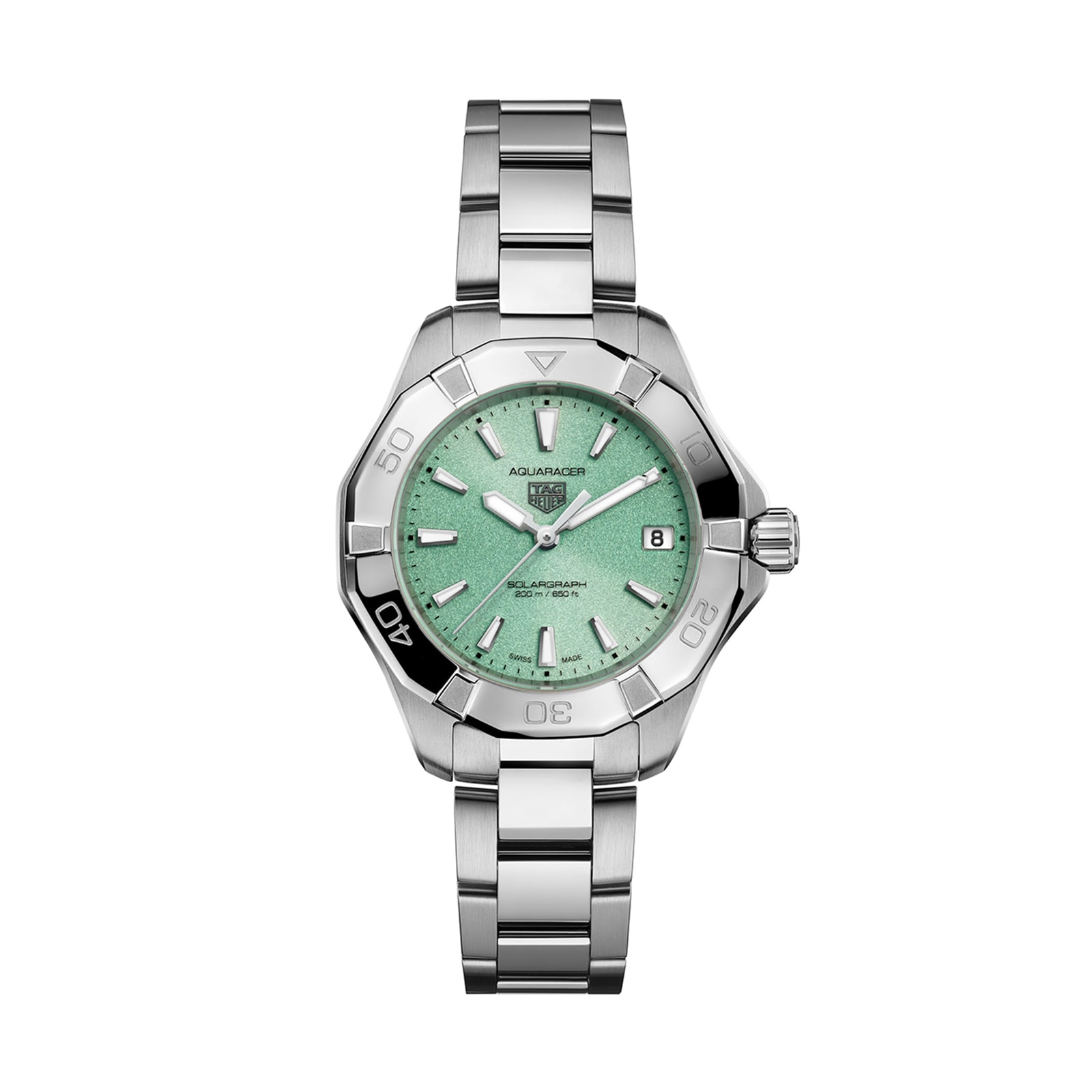 Reloj TAG Heuer Aquaracer Professional 200 Solargraph 34 mm para mujer Turquesa WBP1315.BA0005