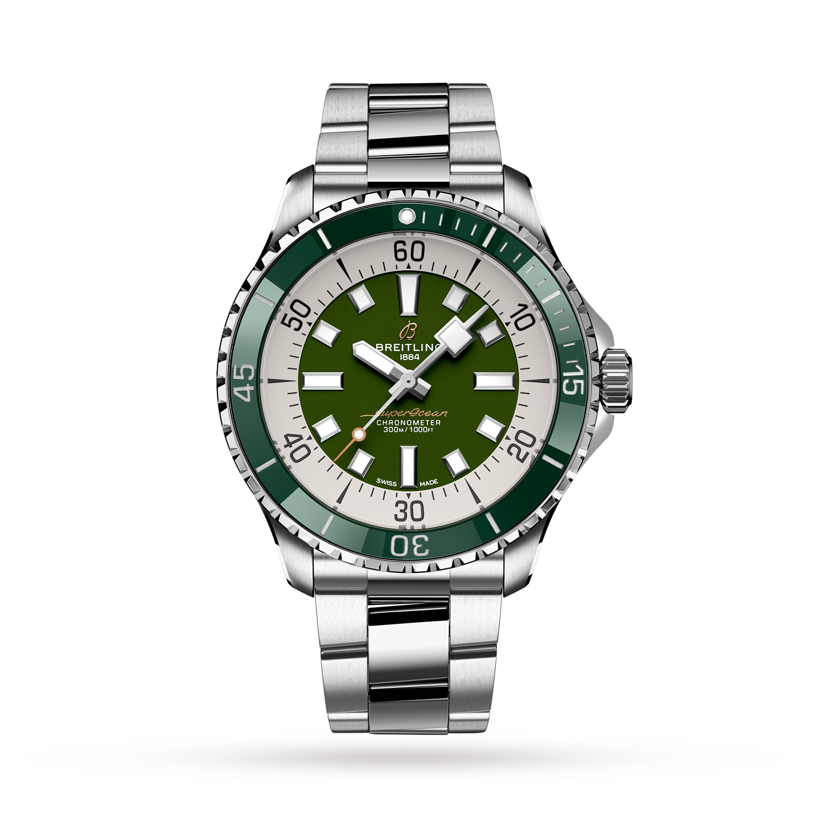 Reloj Breitling Superocean Automatico 44 Acero inoxidable - verde A17376A31L1A1