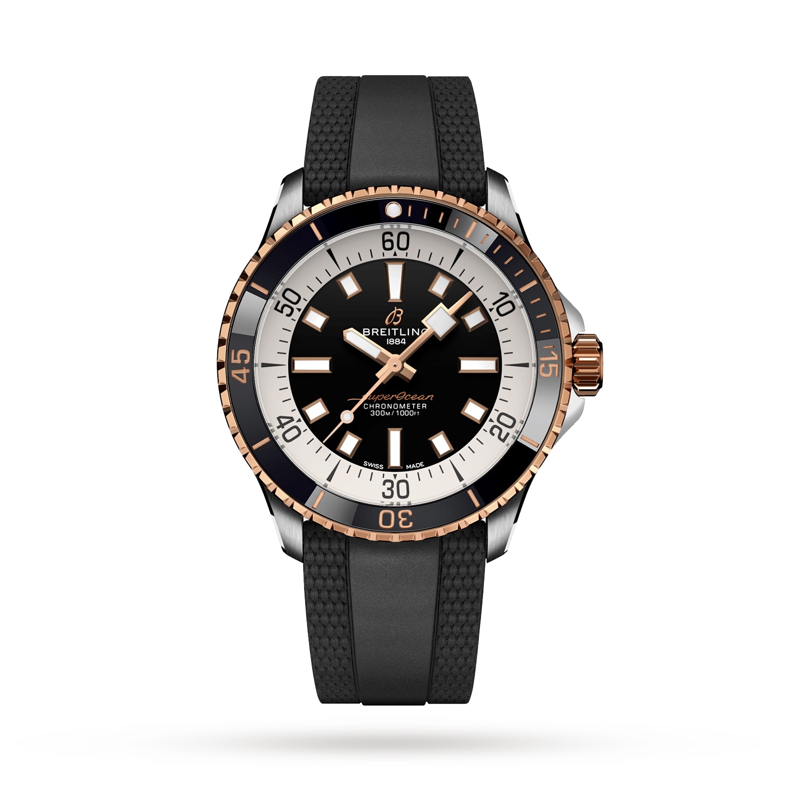 Reloj Breitling Superocean Automatic 42 de acero inoxidable y oro rojo de 18 k U17375211B1S1