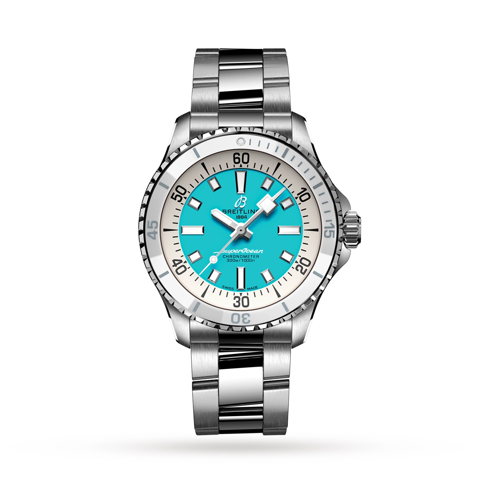 Reloj Breitling Superocean Automatico 36 Acero Inoxidable - Turquesa A17377211C1A1