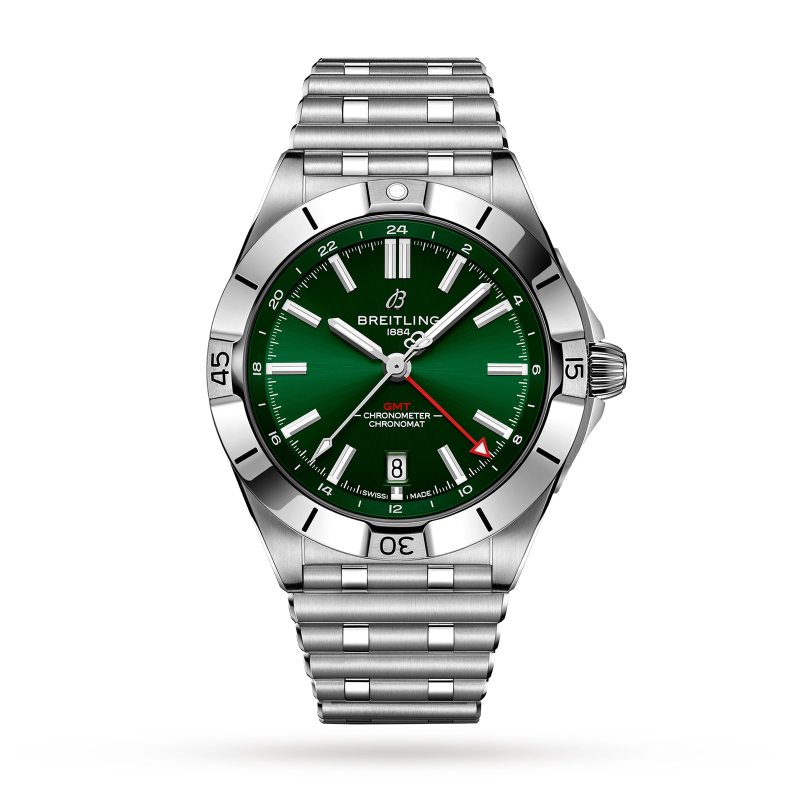 Reloj Breitling Chronomat Automatico GMT 40 con esfera verde A32398101L1A1
