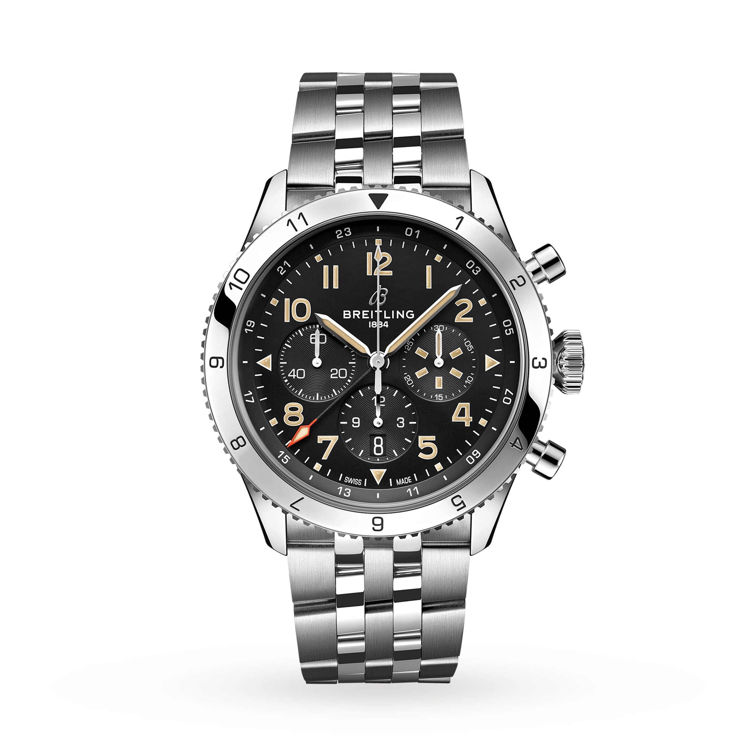 Reloj Breitling Super AVI B04 Cronografo GMT 46 P-51 Mustang AB04453A1B1A1